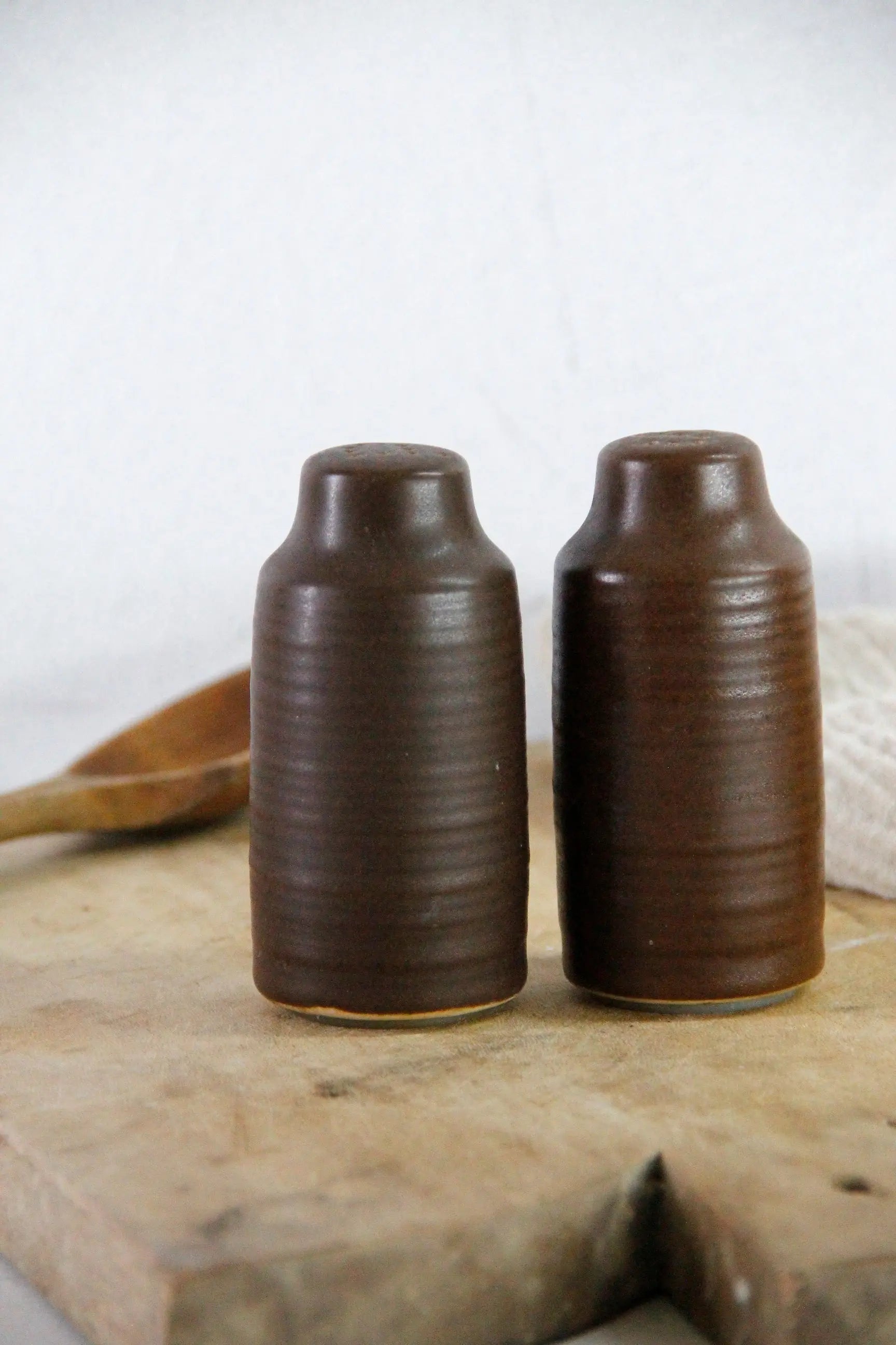 Denby Salt and Pepper Shakers | Midcentury Modern England  Debra Hall Lifestyle