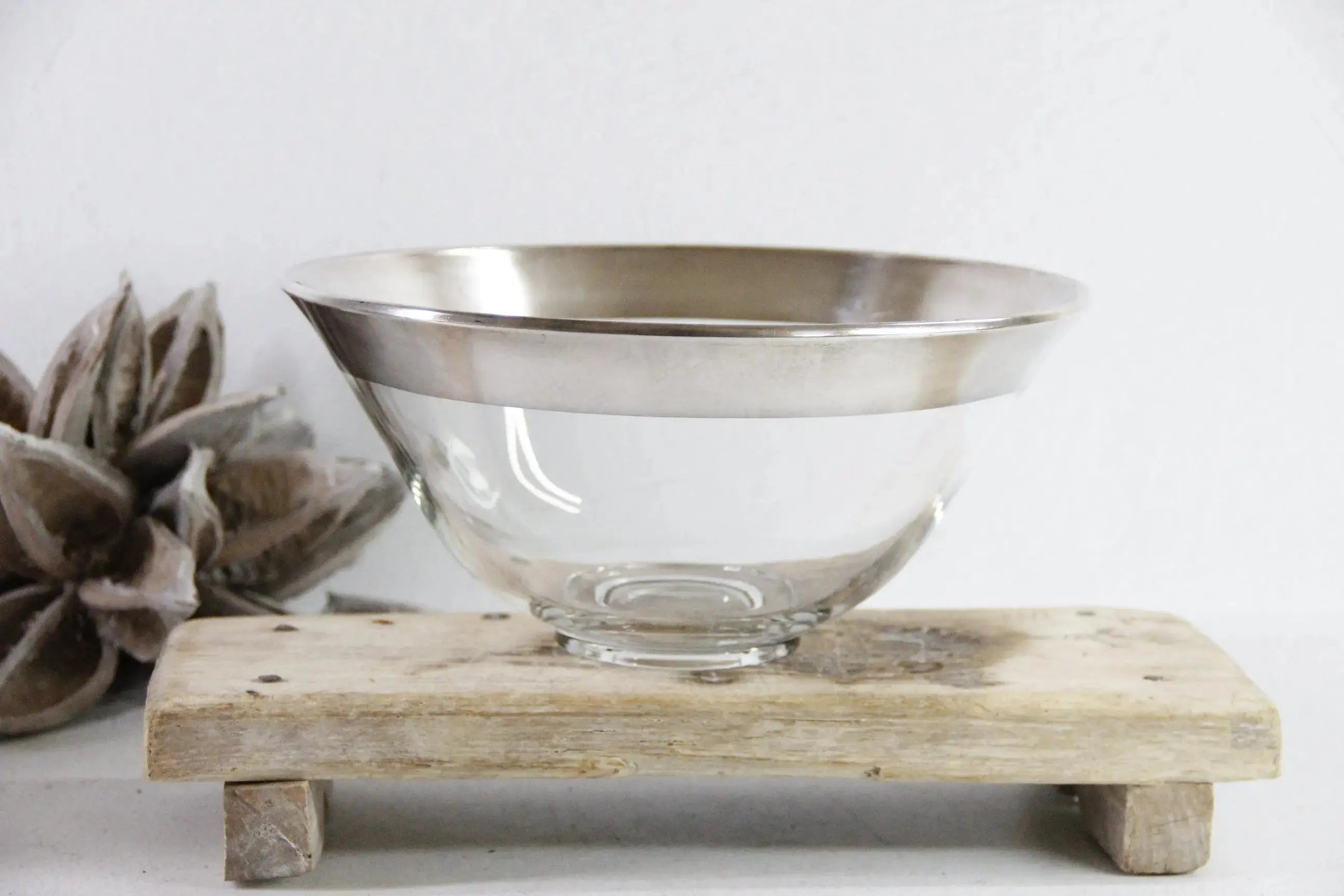Dorothy Thorpe Bowl | 1950s With Sterling Silver Band  Debra Hall Lifestyle