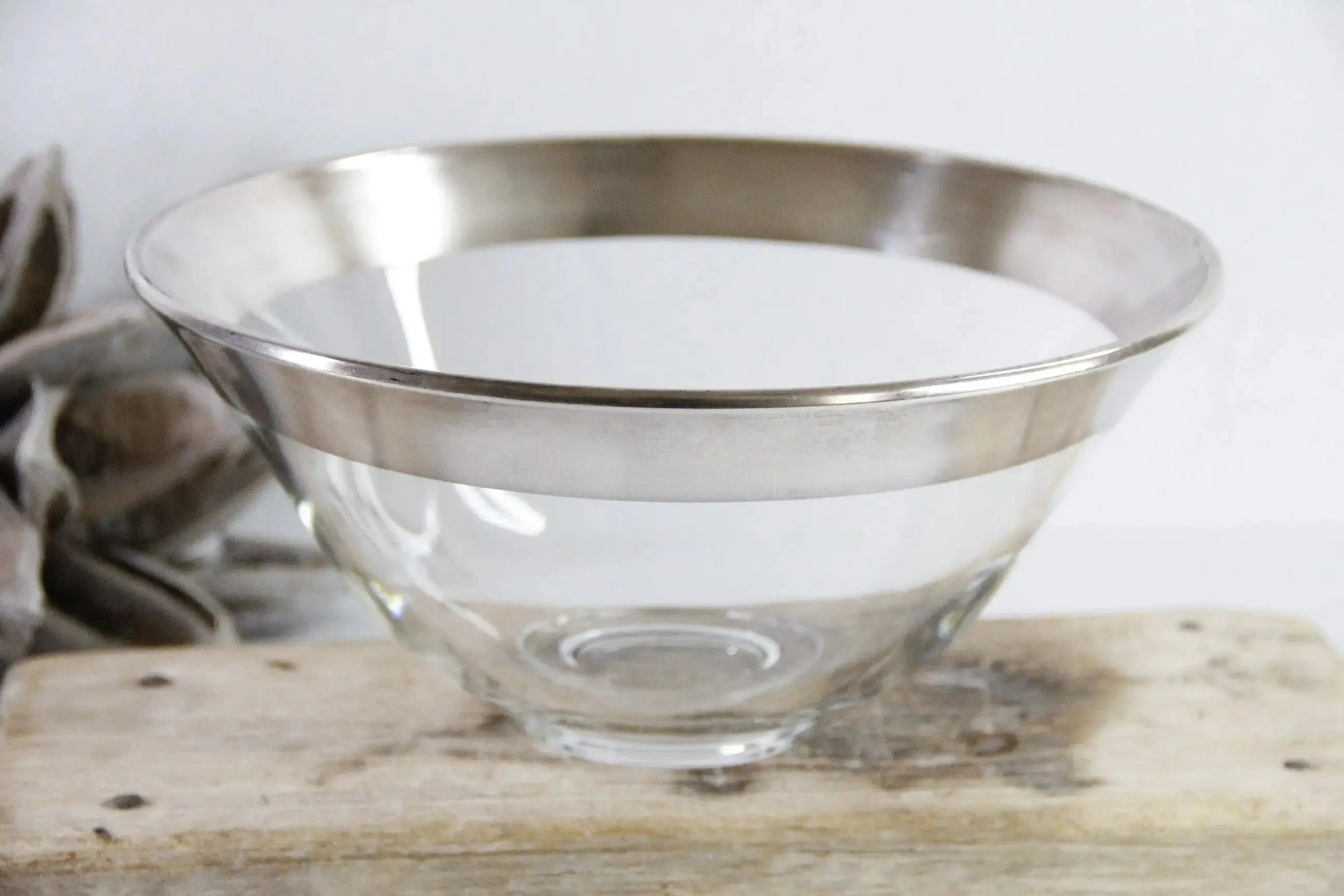 Dorothy Thorpe Bowl | 1950s With Sterling Silver Band  Debra Hall Lifestyle