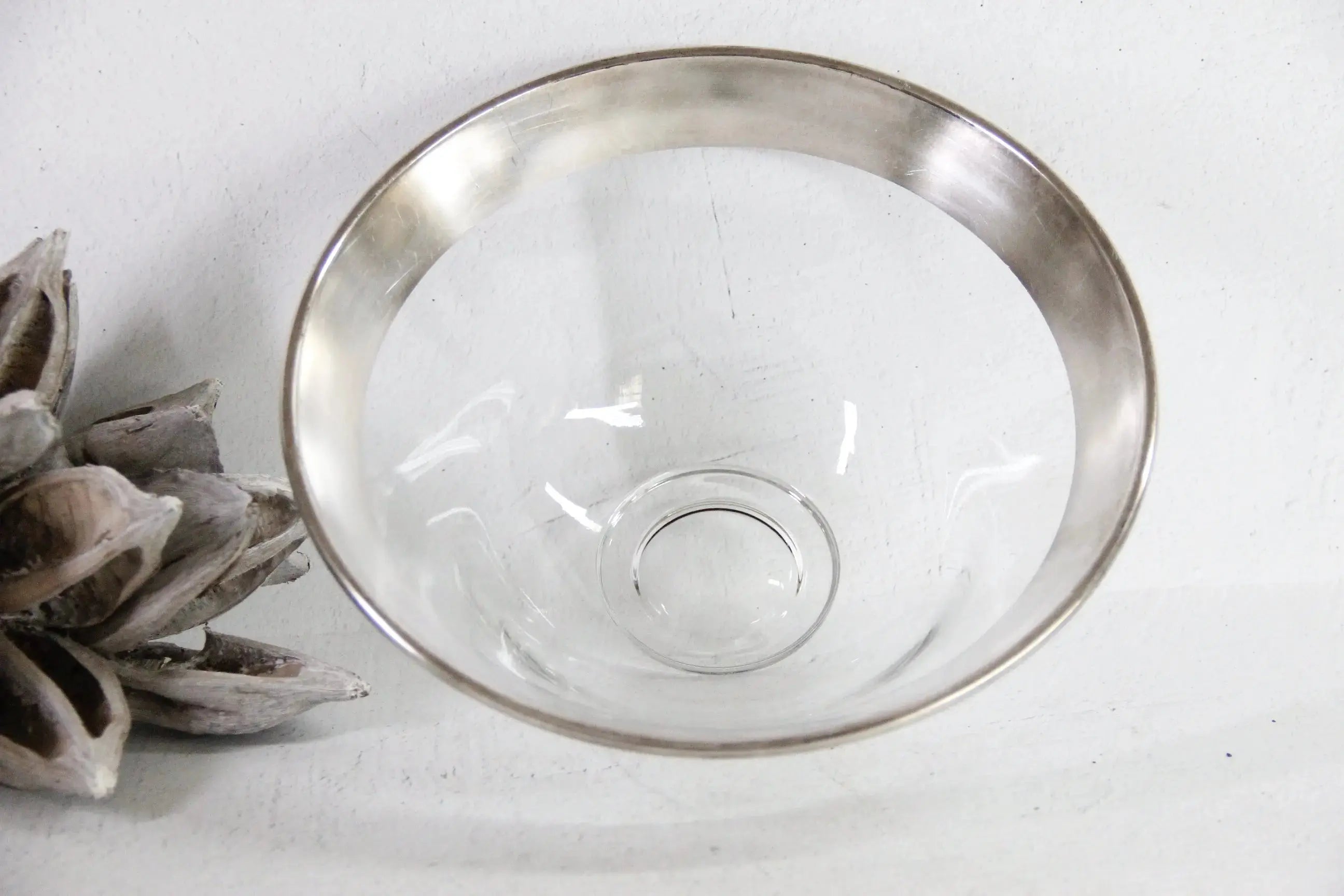Dorothy Thorpe Bowl | 1950s With Sterling Silver Band  Debra Hall Lifestyle