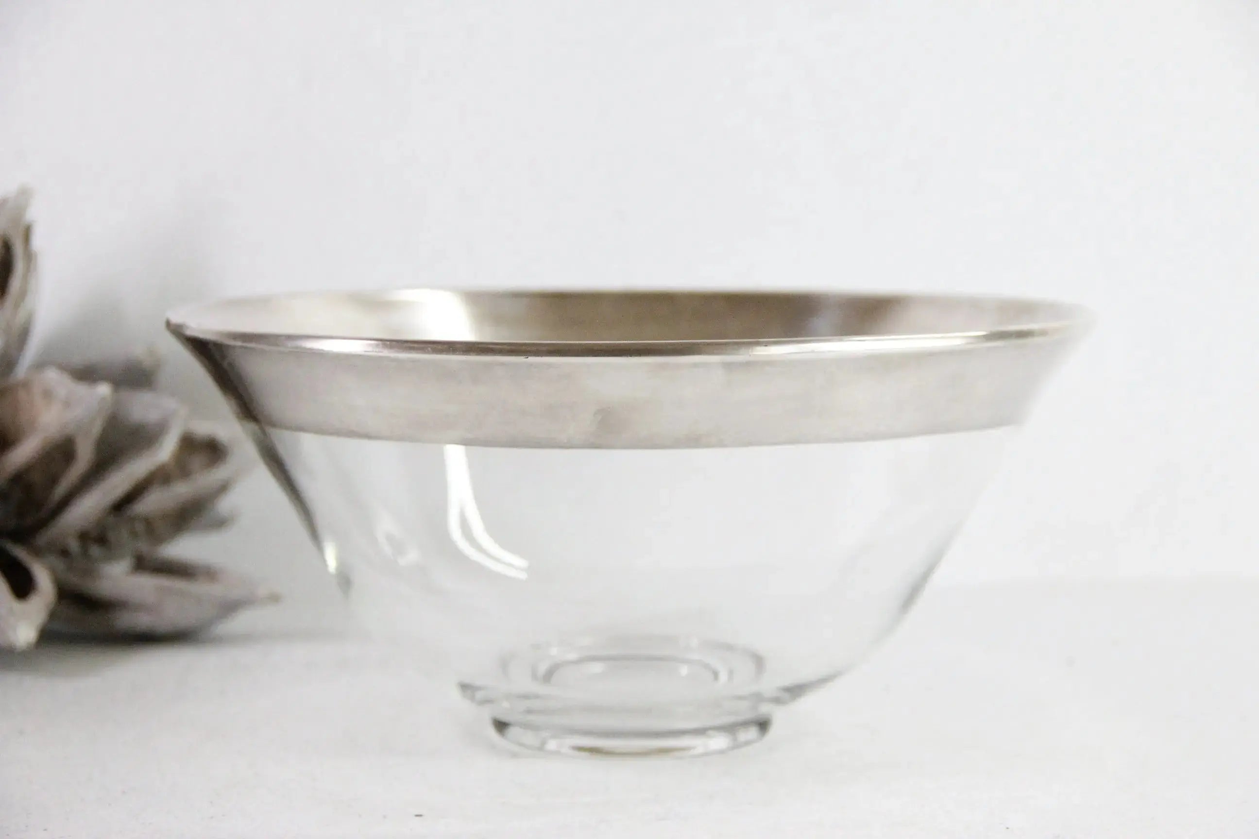 Dorothy Thorpe Bowl | 1950s With Sterling Silver Band  Debra Hall Lifestyle