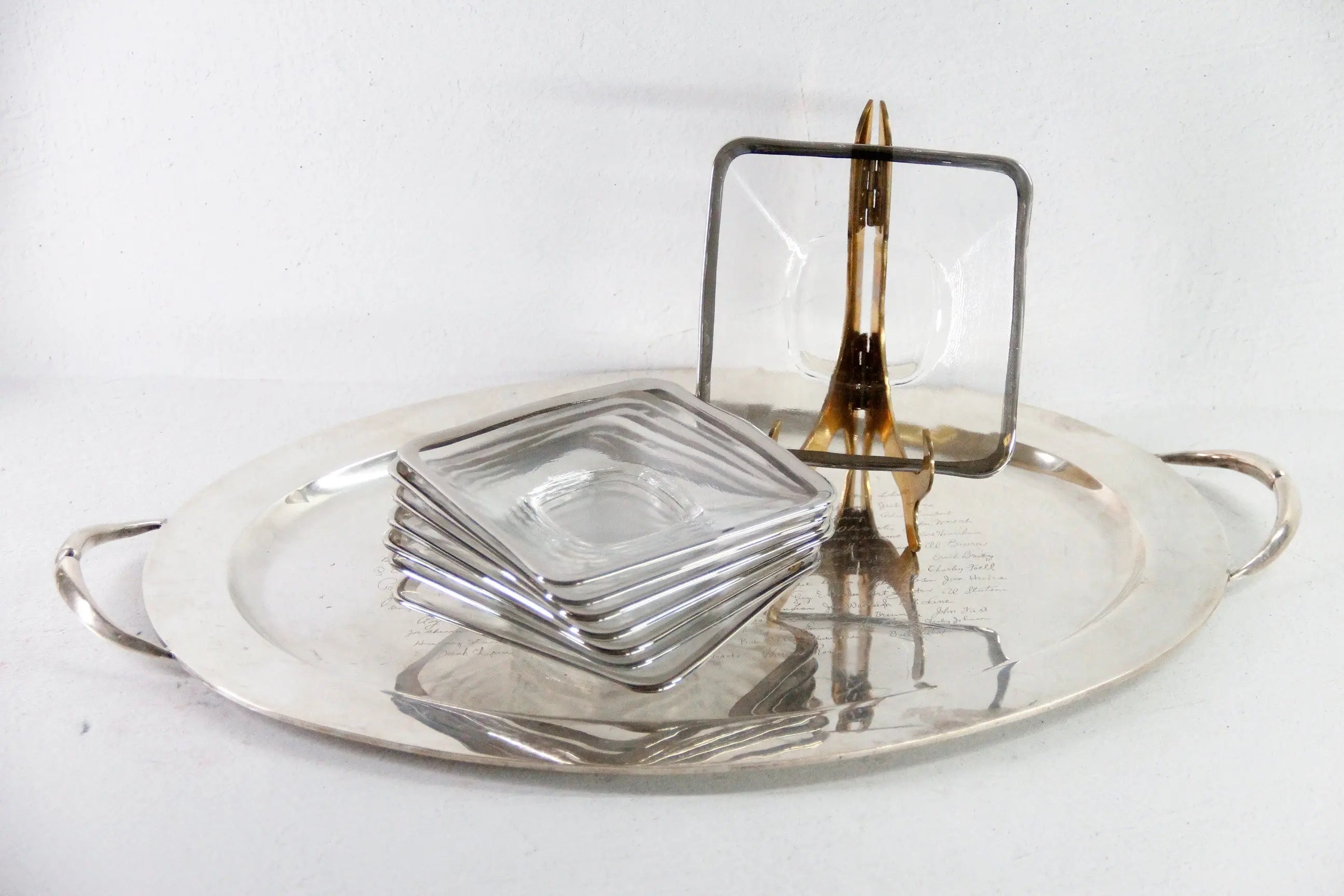 Dorothy Thorpe Plate Midcentury Modern Square 6" Bread/Dessert  Debra Hall Lifestyle