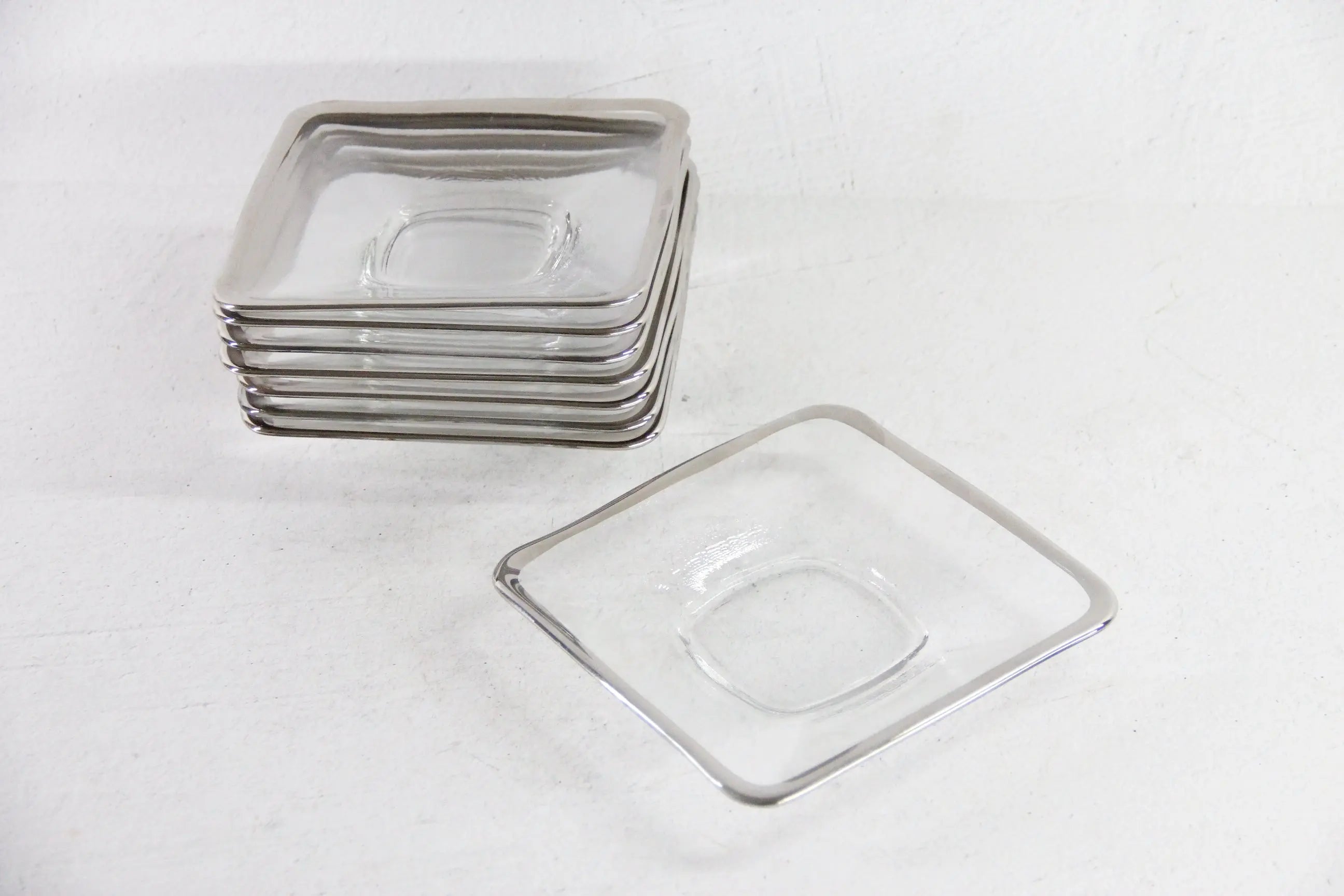 Dorothy Thorpe Plate Midcentury Modern Square 6" Bread/Dessert  Debra Hall Lifestyle