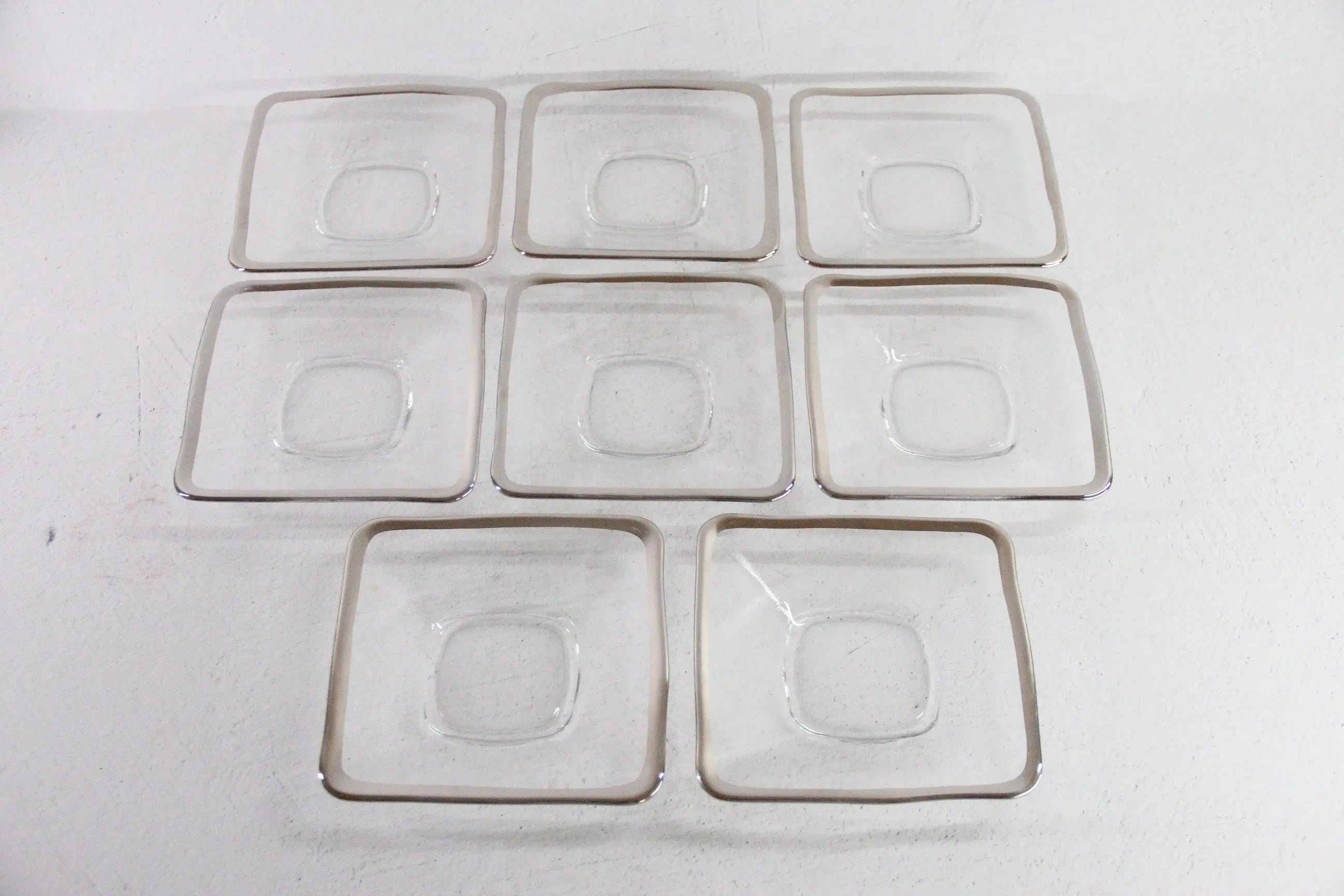 Dorothy Thorpe Plate Midcentury Modern Square 6" Bread/Dessert  Debra Hall Lifestyle