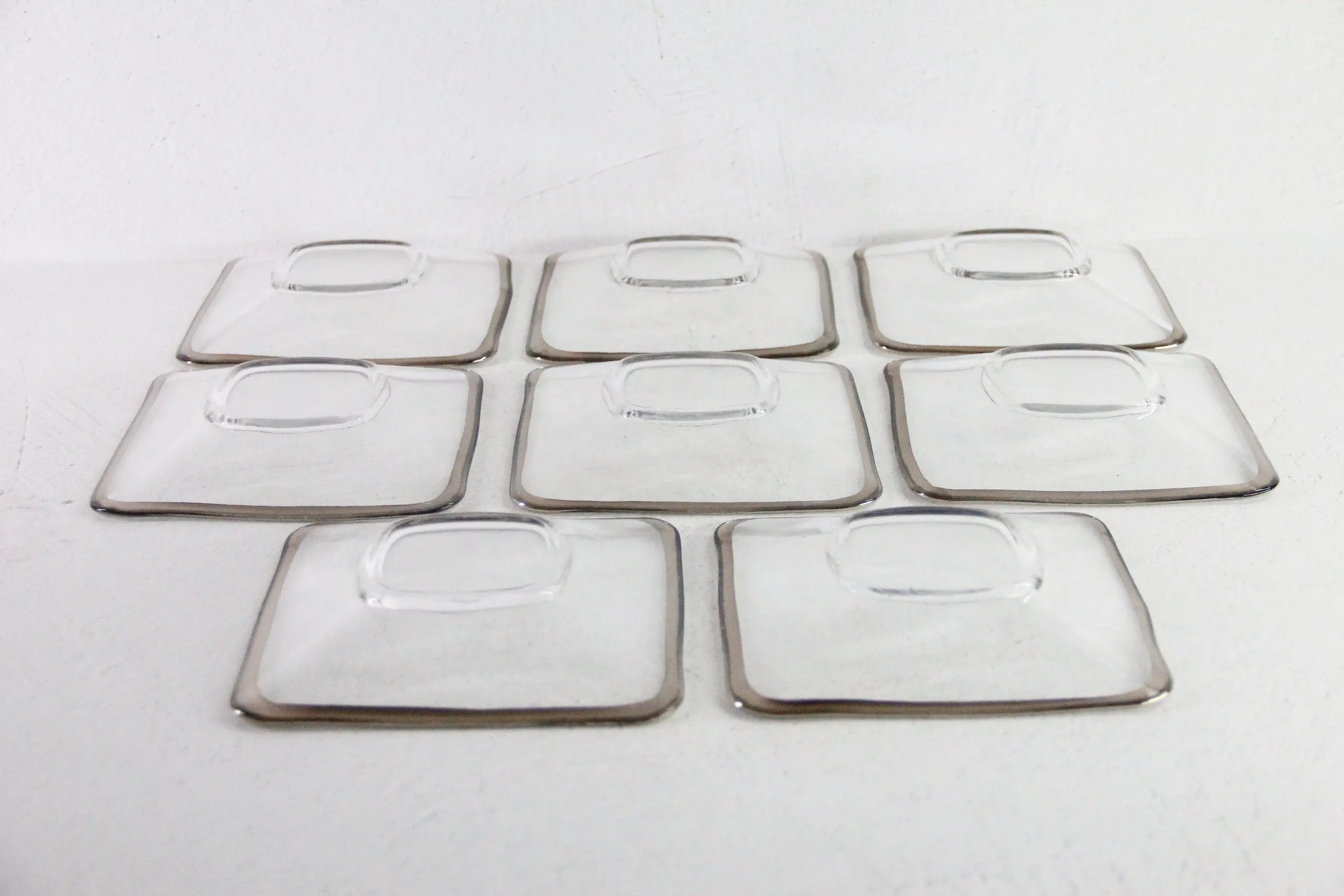 Dorothy Thorpe Plate Midcentury Modern Square 6" Bread/Dessert  Debra Hall Lifestyle
