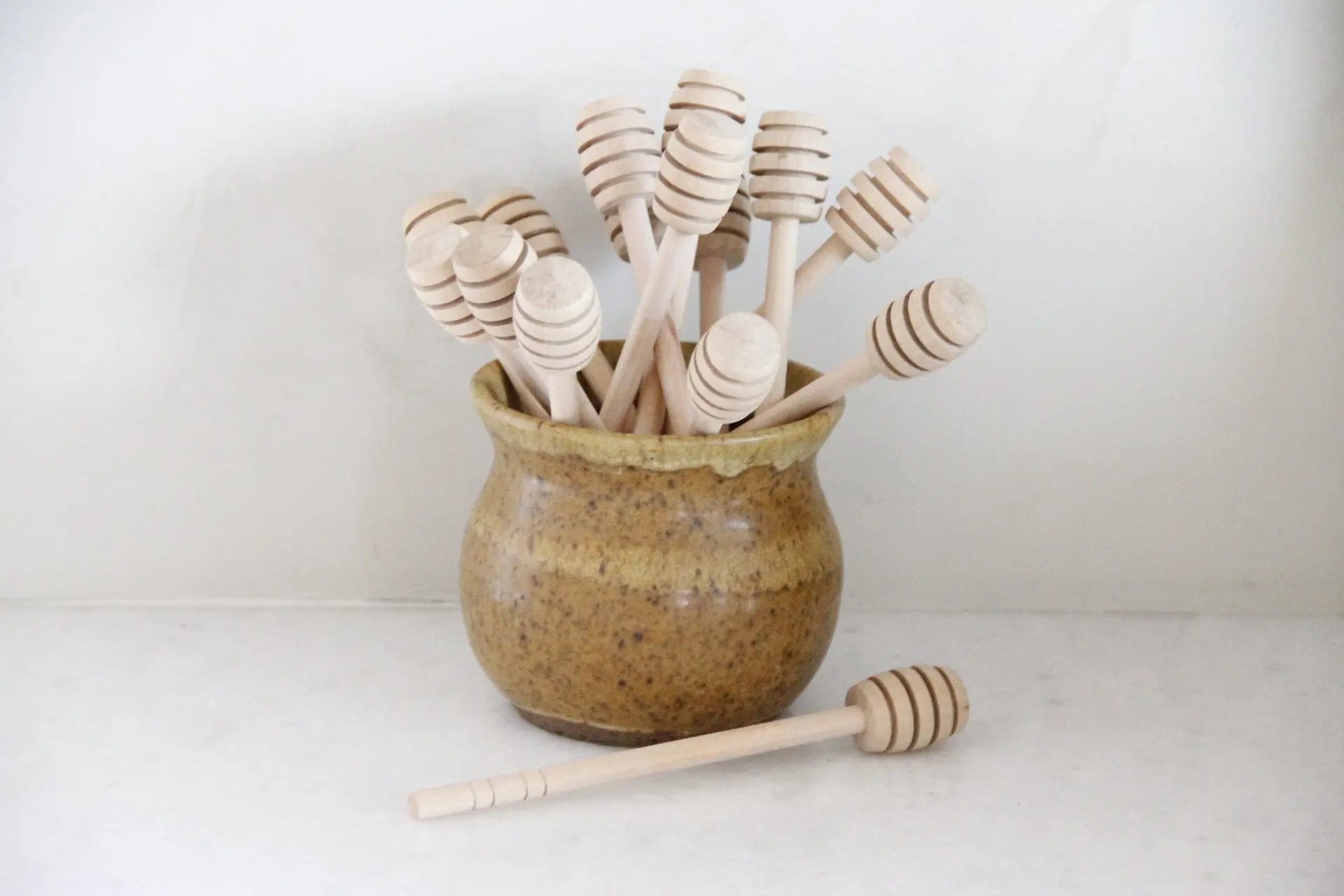 Eco Friendly Wooden Honey Dipper  Debra Hall Lifestyle