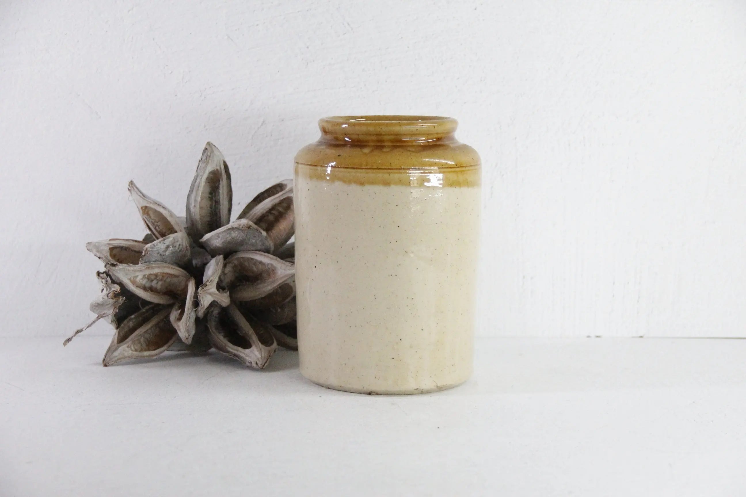English Stoneware Crock | Pantry Preserves Jar  Debra Hall Lifestyle