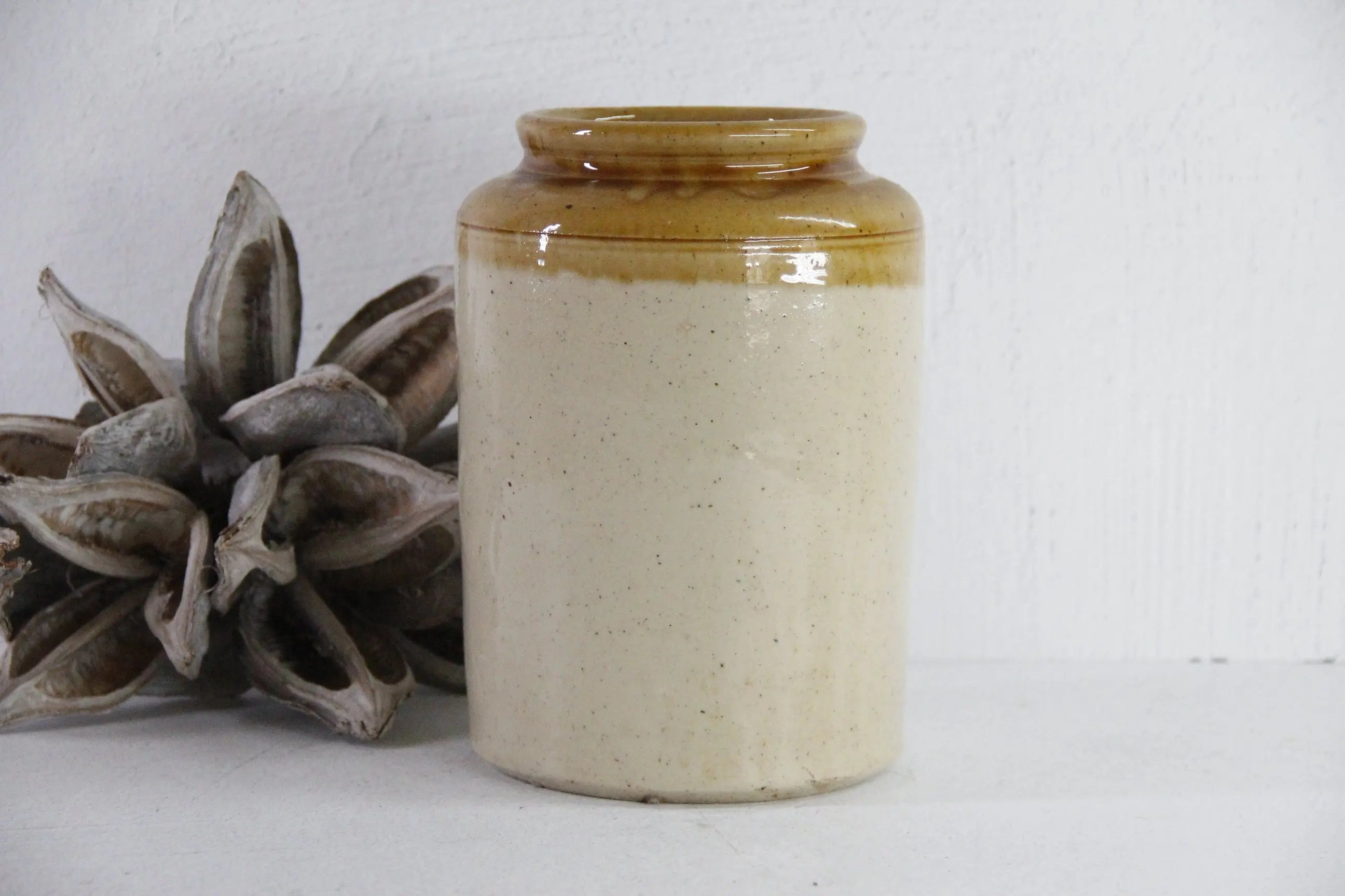 English Stoneware Crock | Pantry Preserves Jar  Debra Hall Lifestyle