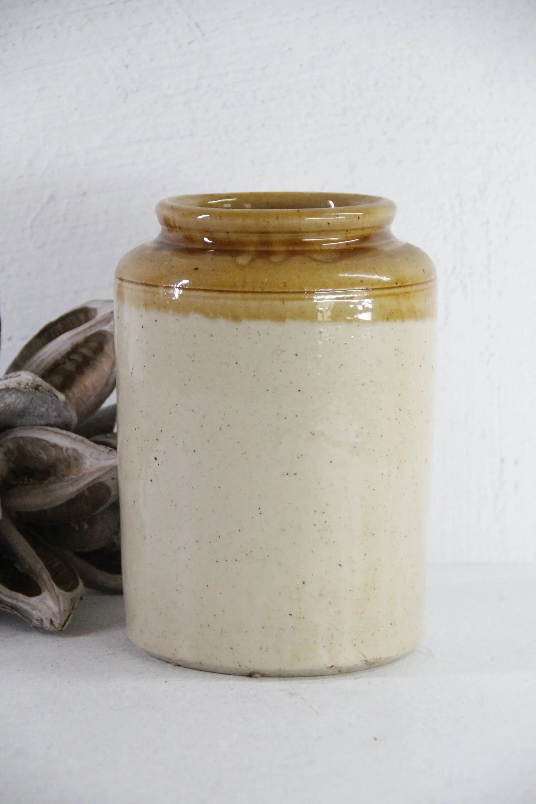English Stoneware Crock | Pantry Preserves Jar  Debra Hall Lifestyle