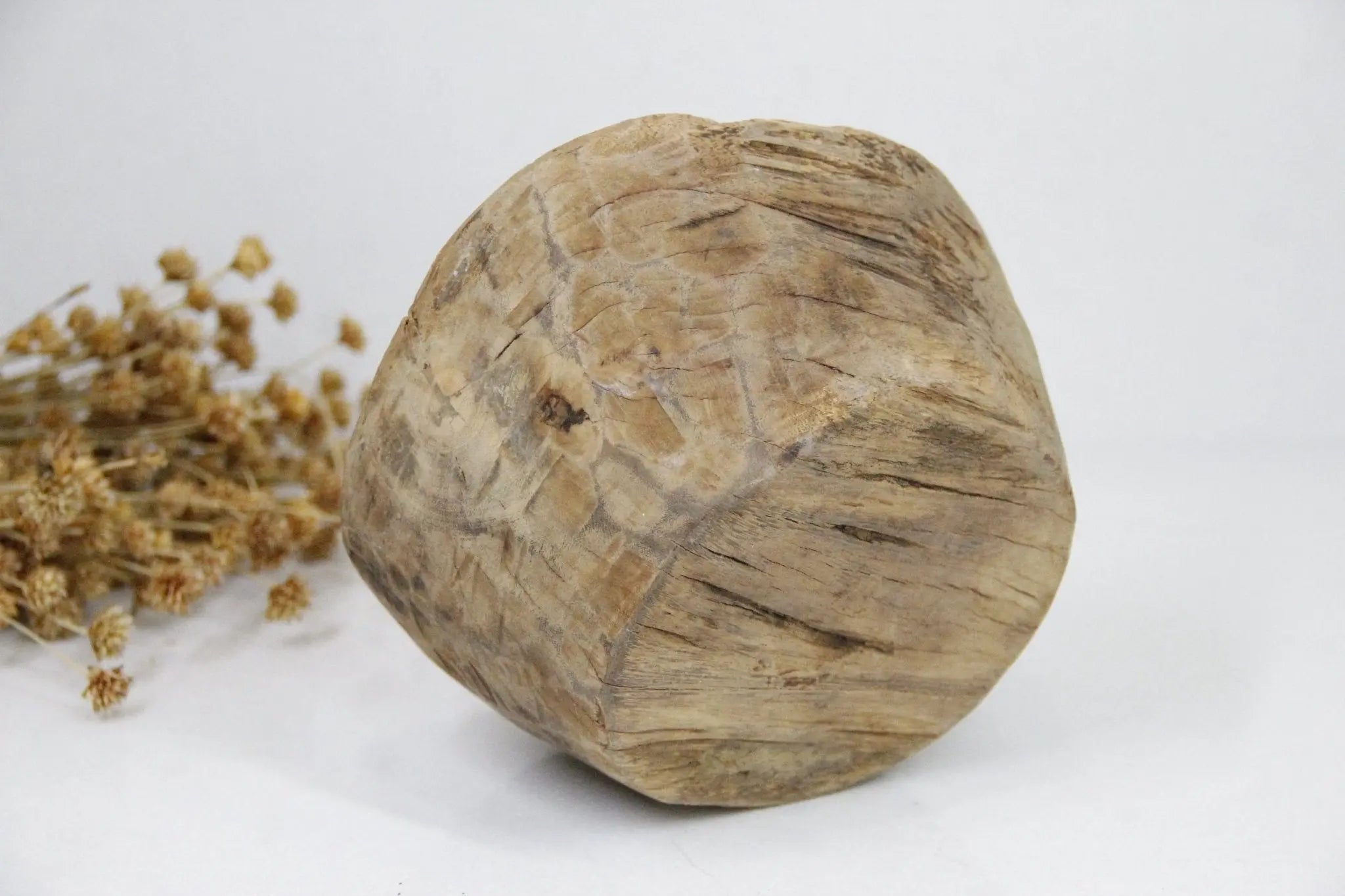Found Deep Wooden Bowl | Grinder  Debra Hall Lifestyle