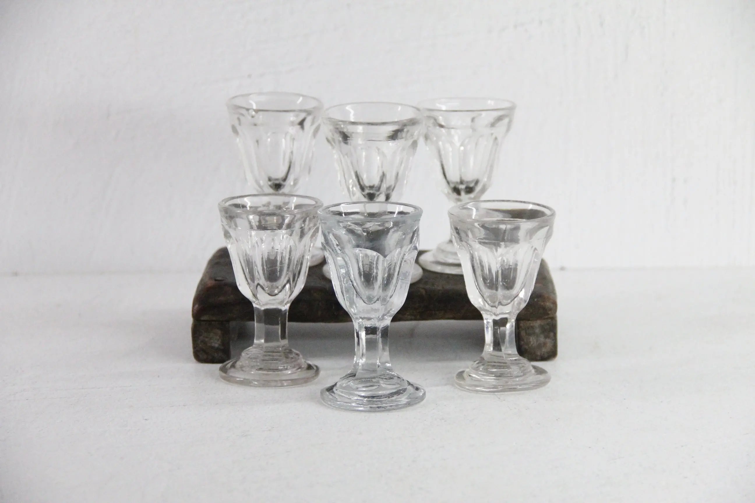French Antique Liqueur Glasses | Hand Blown Shot-Port  Debra Hall Lifestyle