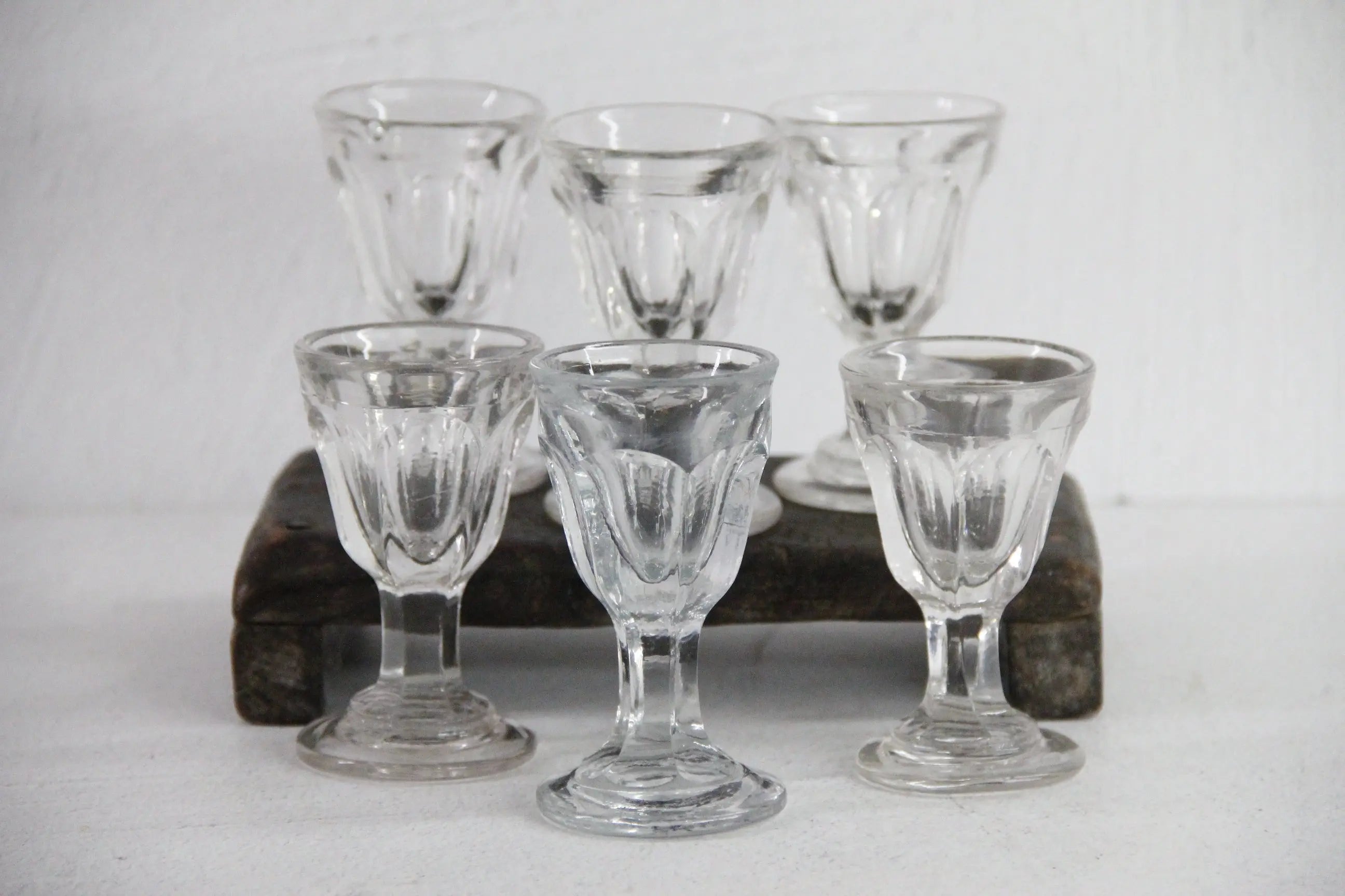 French Antique Liqueur Glasses | Hand Blown Shot-Port  Debra Hall Lifestyle