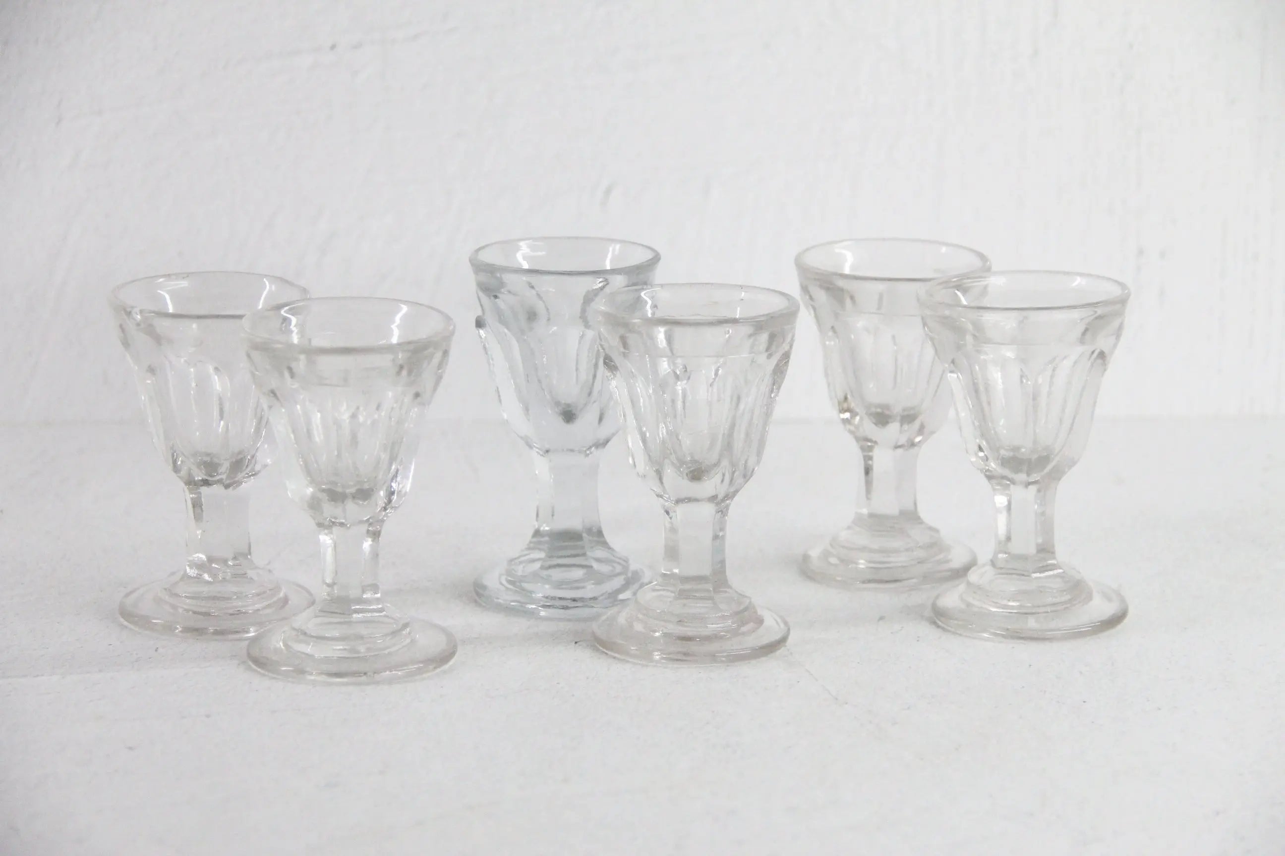 French Antique Liqueur Glasses | Hand Blown Shot-Port  Debra Hall Lifestyle