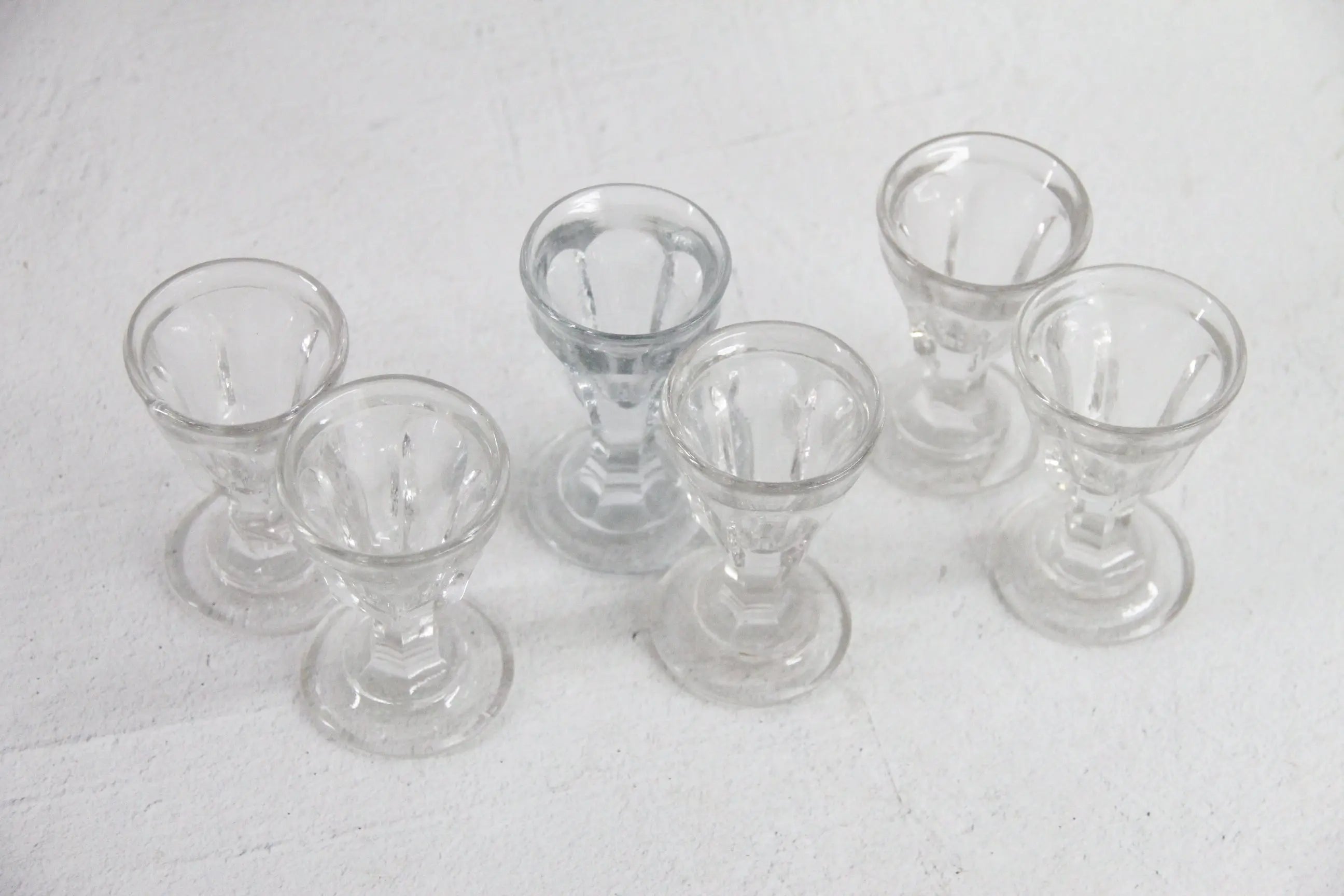 French Antique Liqueur Glasses | Hand Blown Shot-Port  Debra Hall Lifestyle