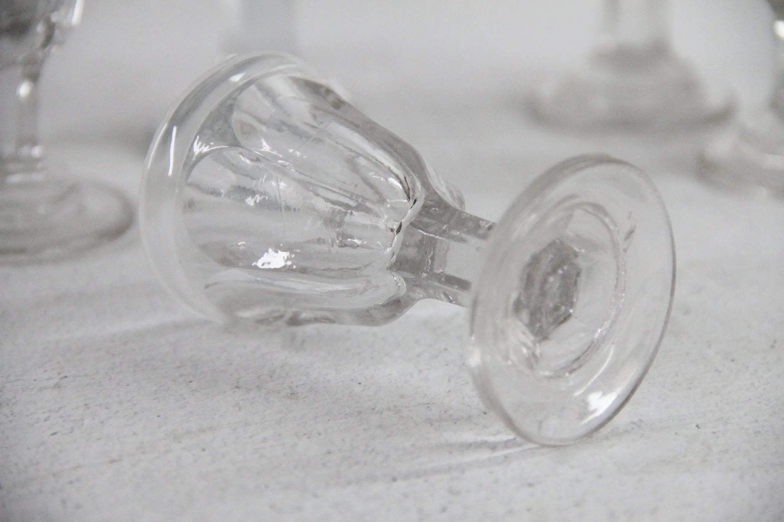 French Antique Liqueur Glasses | Hand Blown Shot-Port  Debra Hall Lifestyle