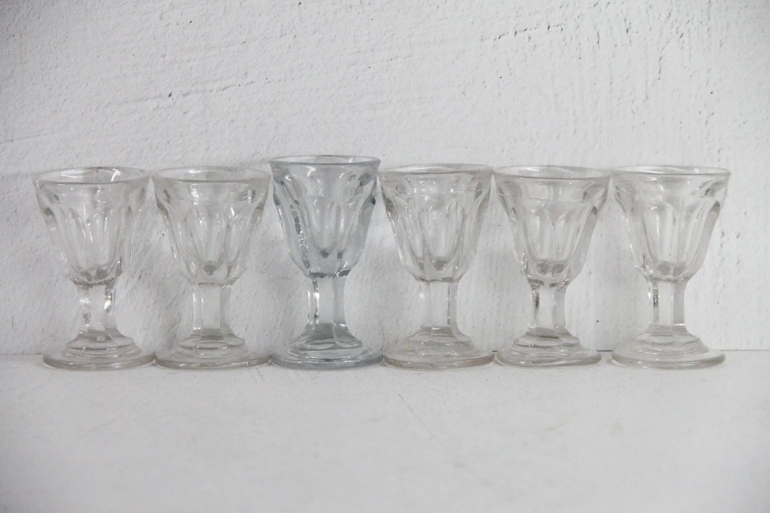 French Antique Liqueur Glasses | Hand Blown Shot-Port  Debra Hall Lifestyle
