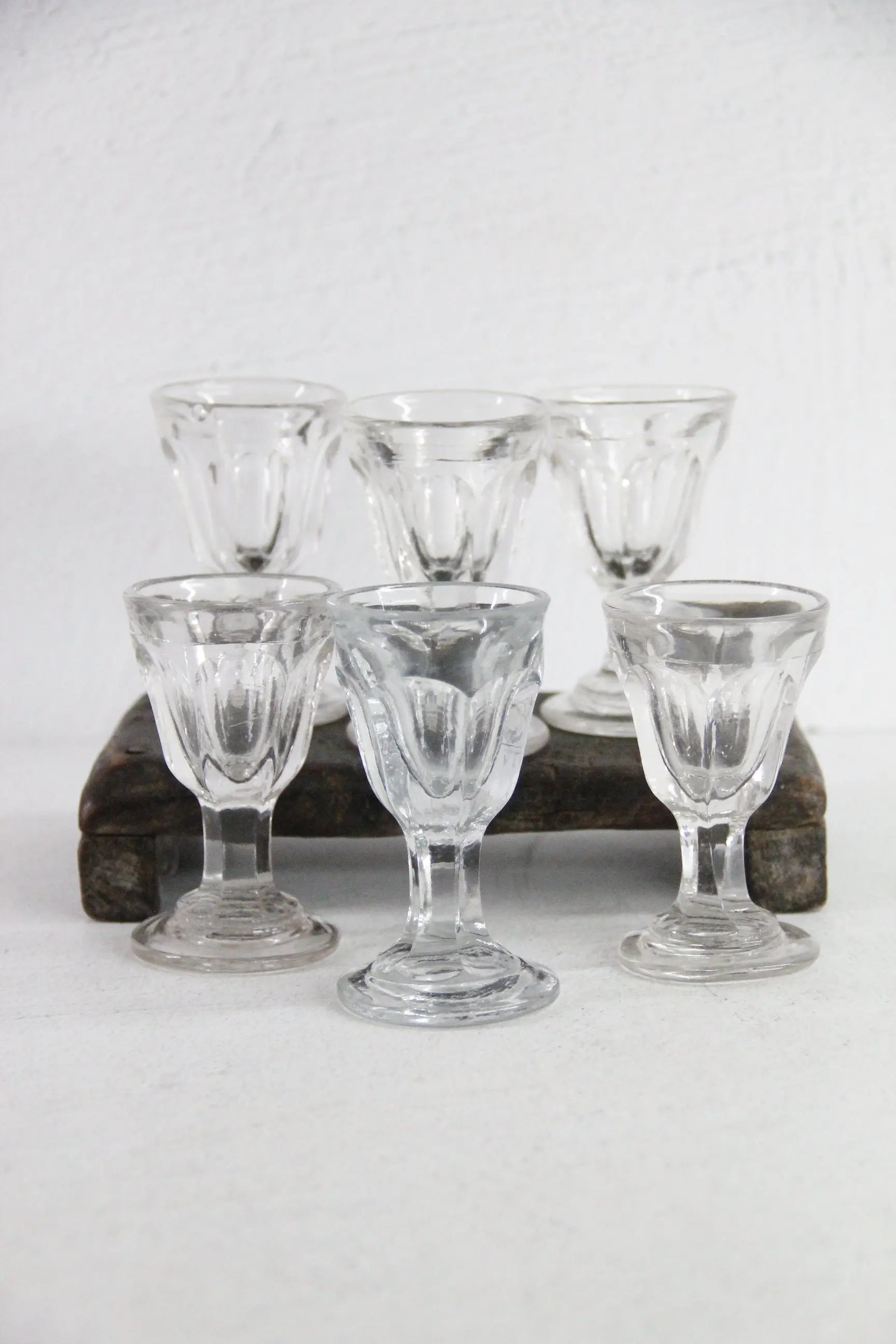 French Antique Liqueur Glasses | Hand Blown Shot-Port  Debra Hall Lifestyle
