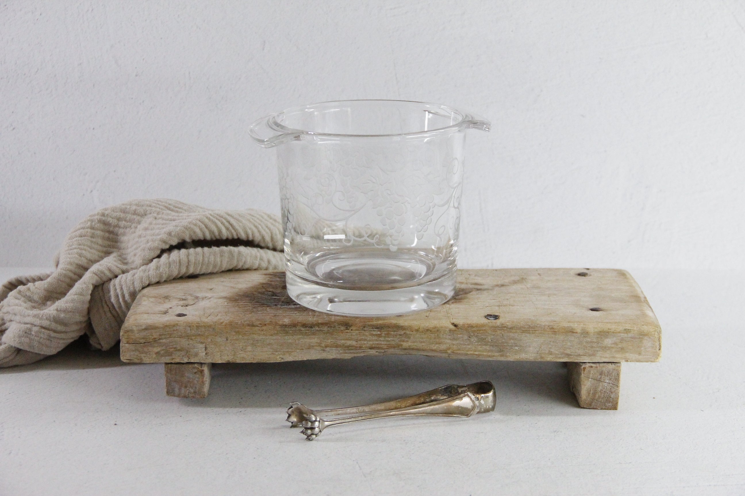 French Champagne Bucket Vintage Etched Stamped  Debra Hall Lifestyle