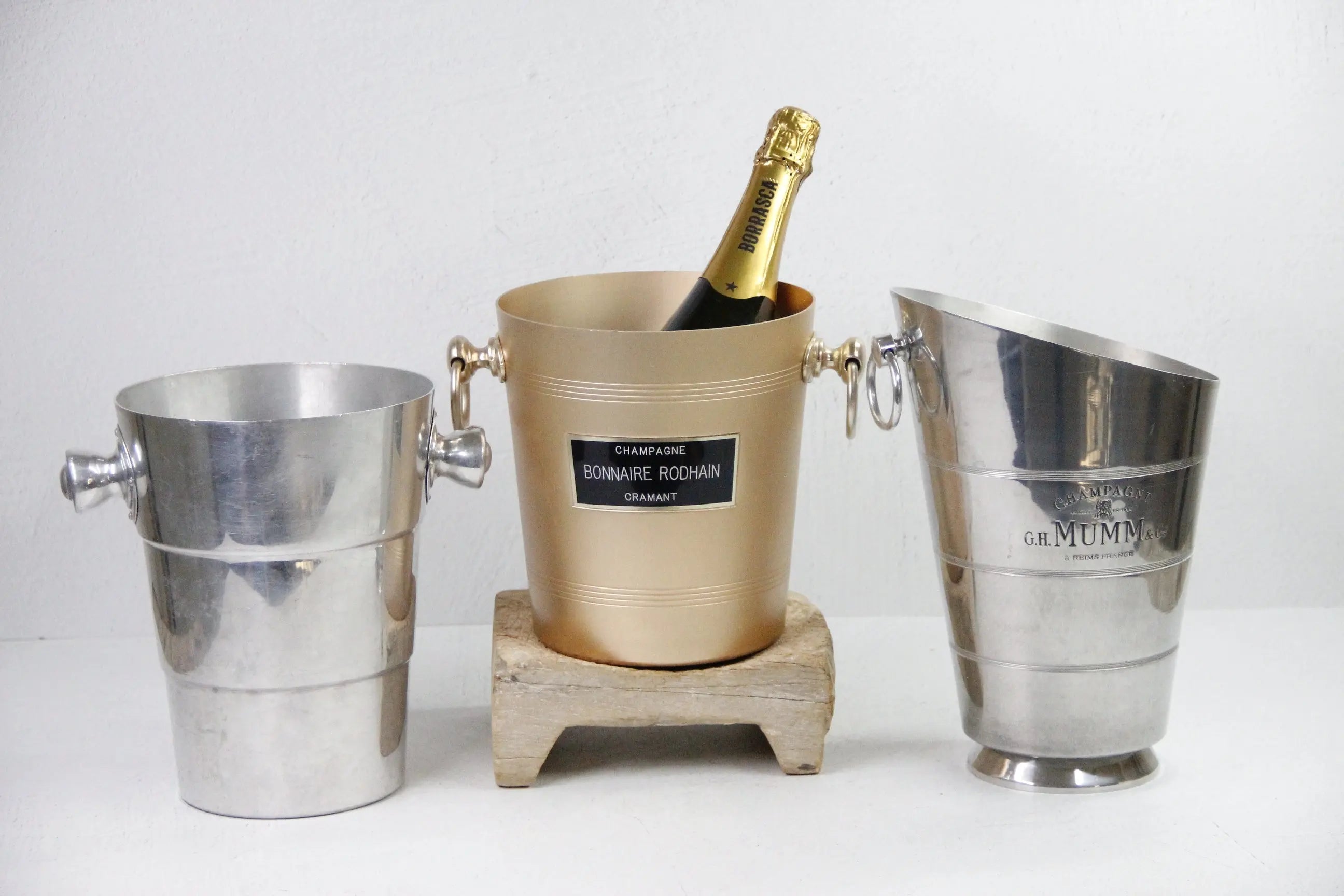 French Champagne Bucket-Vintage Wine Chiller Cooler  Debra Hall Lifestyle
