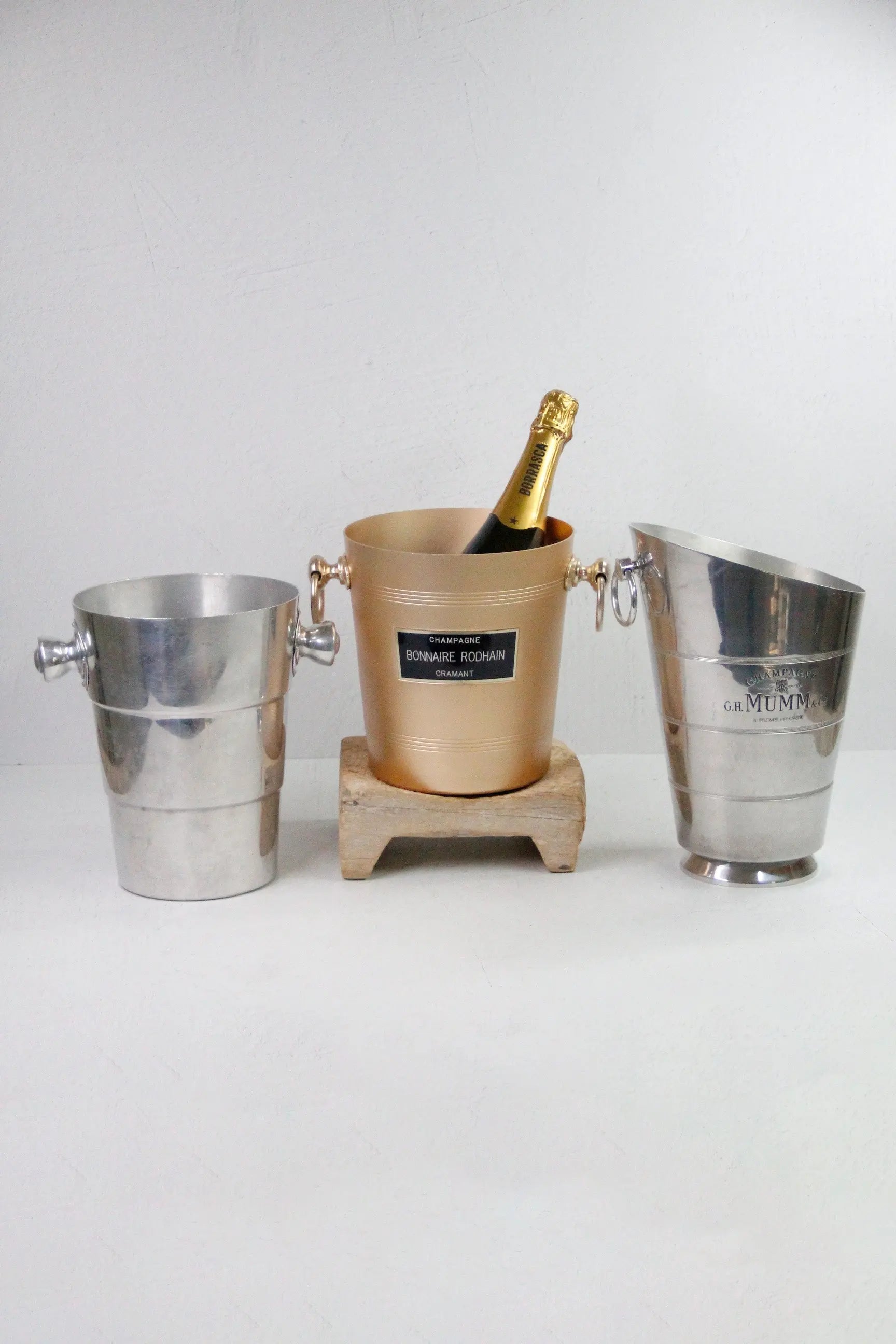 French Champagne Bucket-Vintage Wine Chiller Cooler  Debra Hall Lifestyle