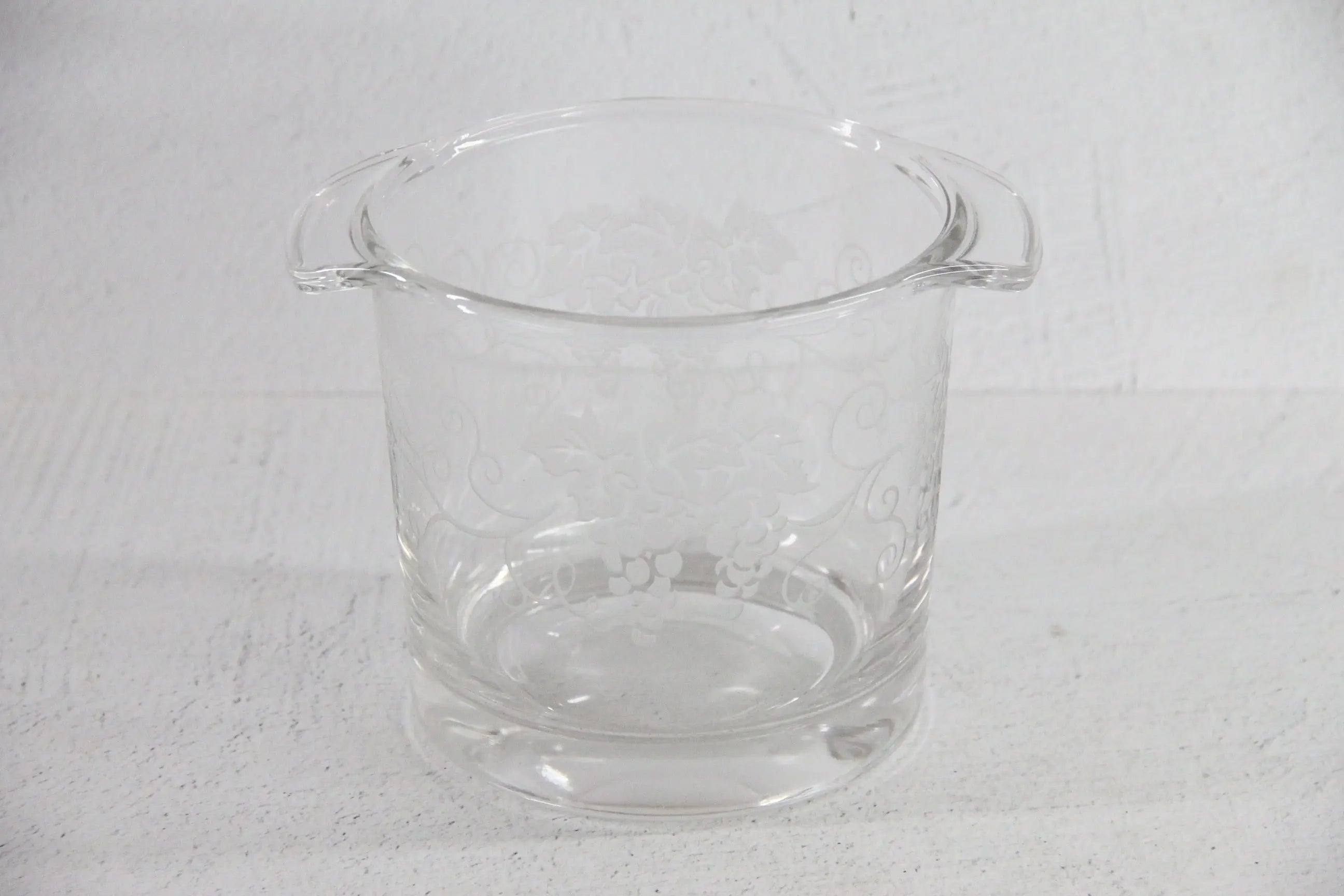 French Champagne Bucket Vintage | Etched Grapes  Debra Hall Lifestyle