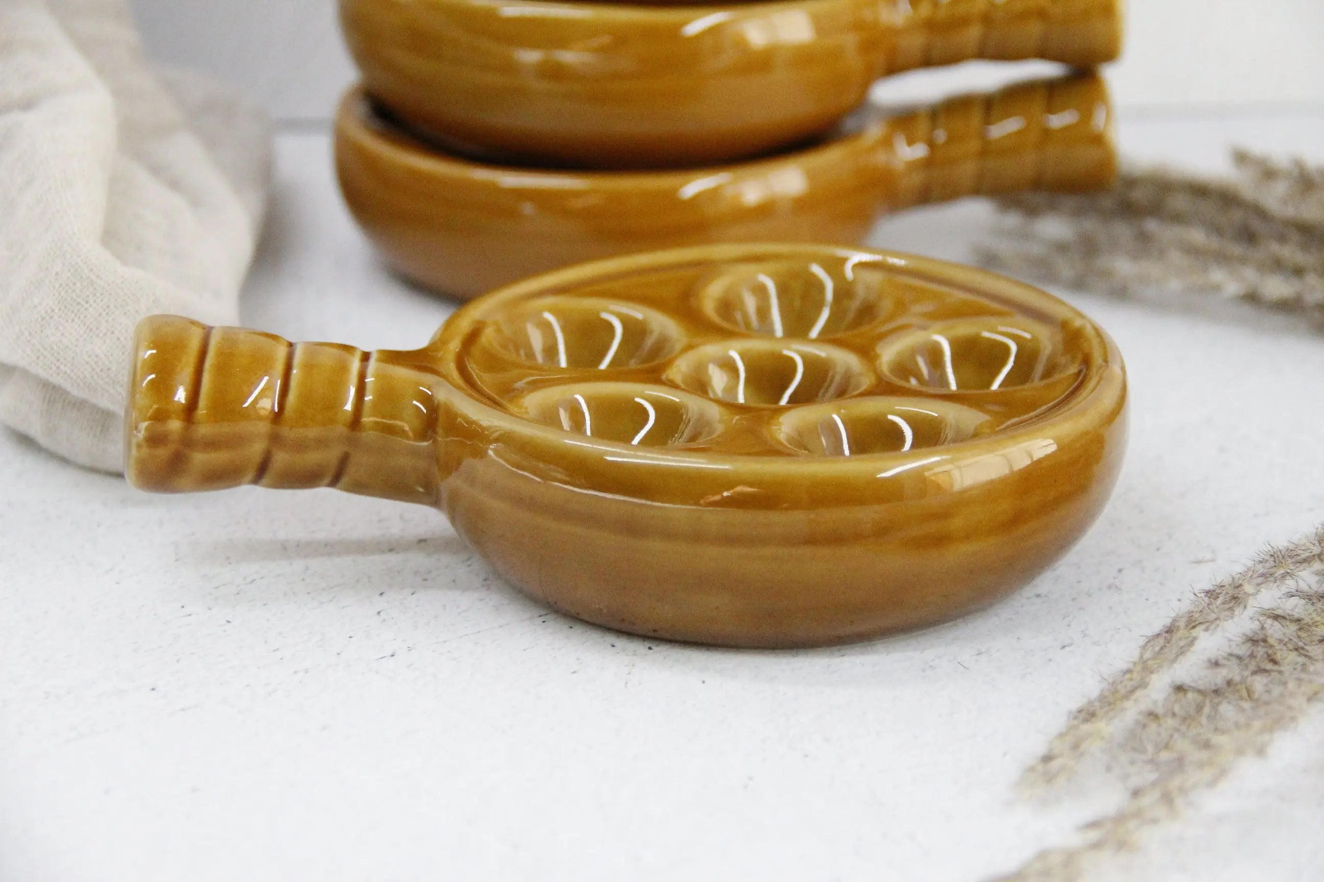French Escargot Bowl | Vintage Baking Dish Set-4 Pcs.  Debra Hall Lifestyle