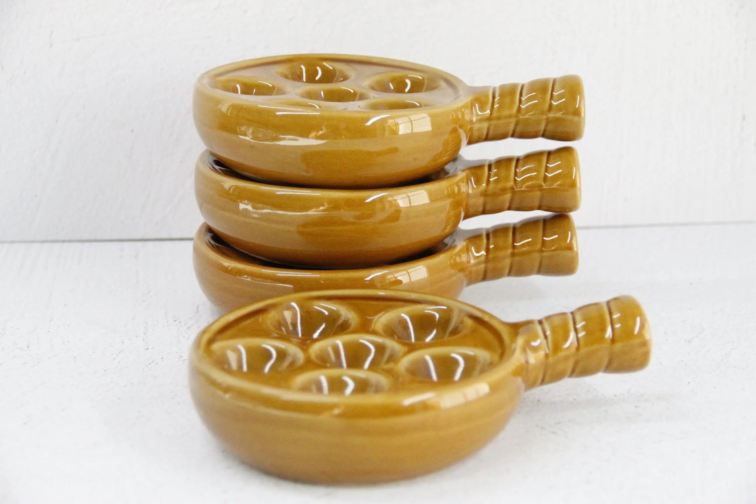 French Escargot Bowl | Vintage Baking Dish Set-4 Pcs.  Debra Hall Lifestyle