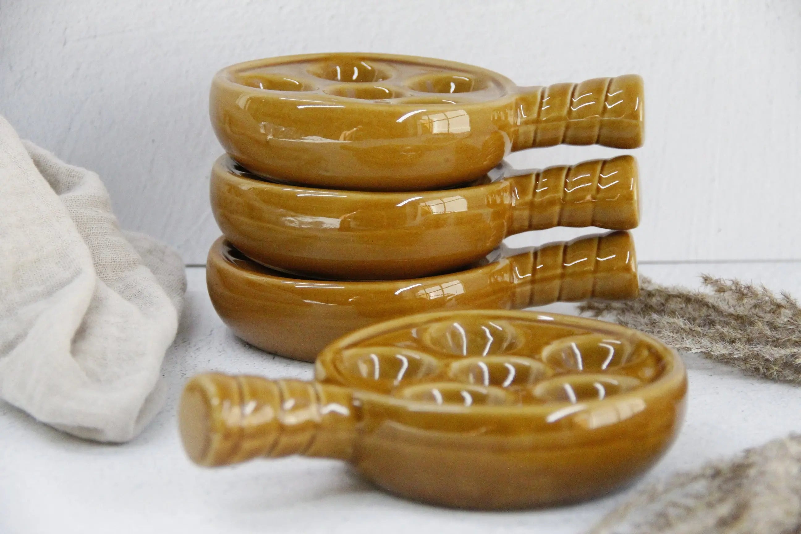 French Escargot Bowl | Vintage Baking Dish Set-4 Pcs.  Debra Hall Lifestyle
