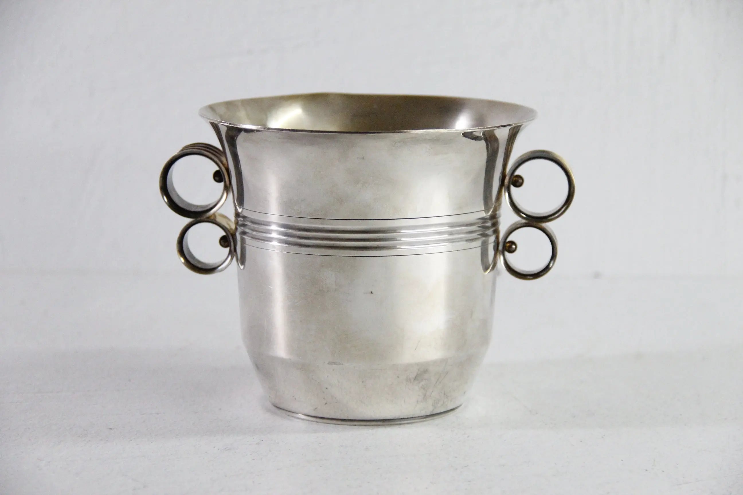 French Ice Bucket 1920s | Art Deco Silver Cooler  Debra Hall Lifestyle