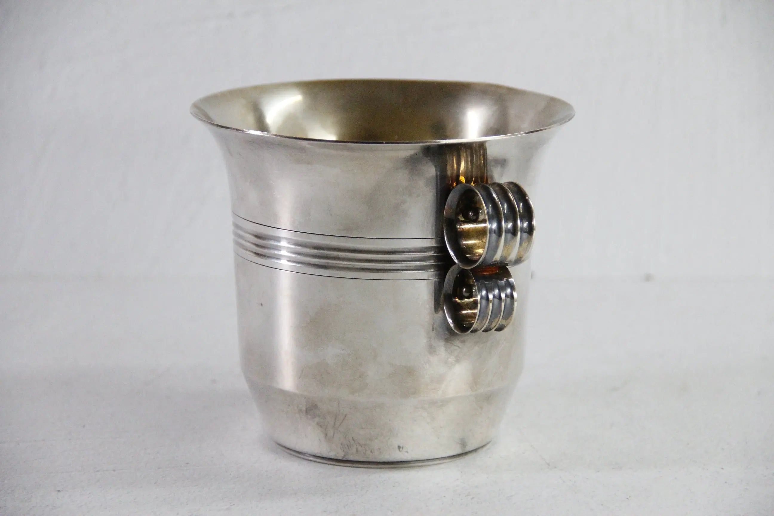French Ice Bucket 1920s | Art Deco Silver Cooler  Debra Hall Lifestyle