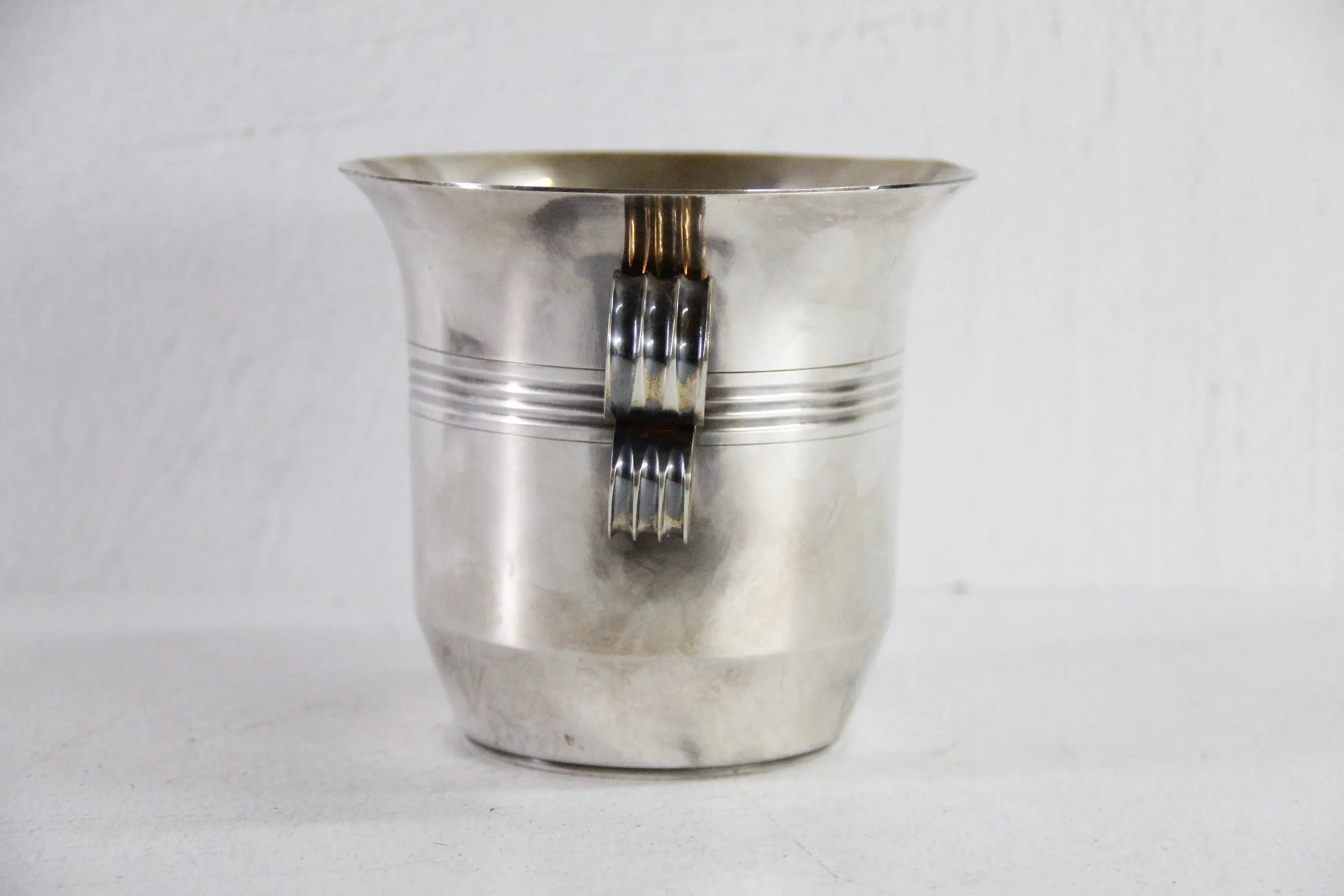 French Ice Bucket 1920s | Art Deco Silver Cooler  Debra Hall Lifestyle