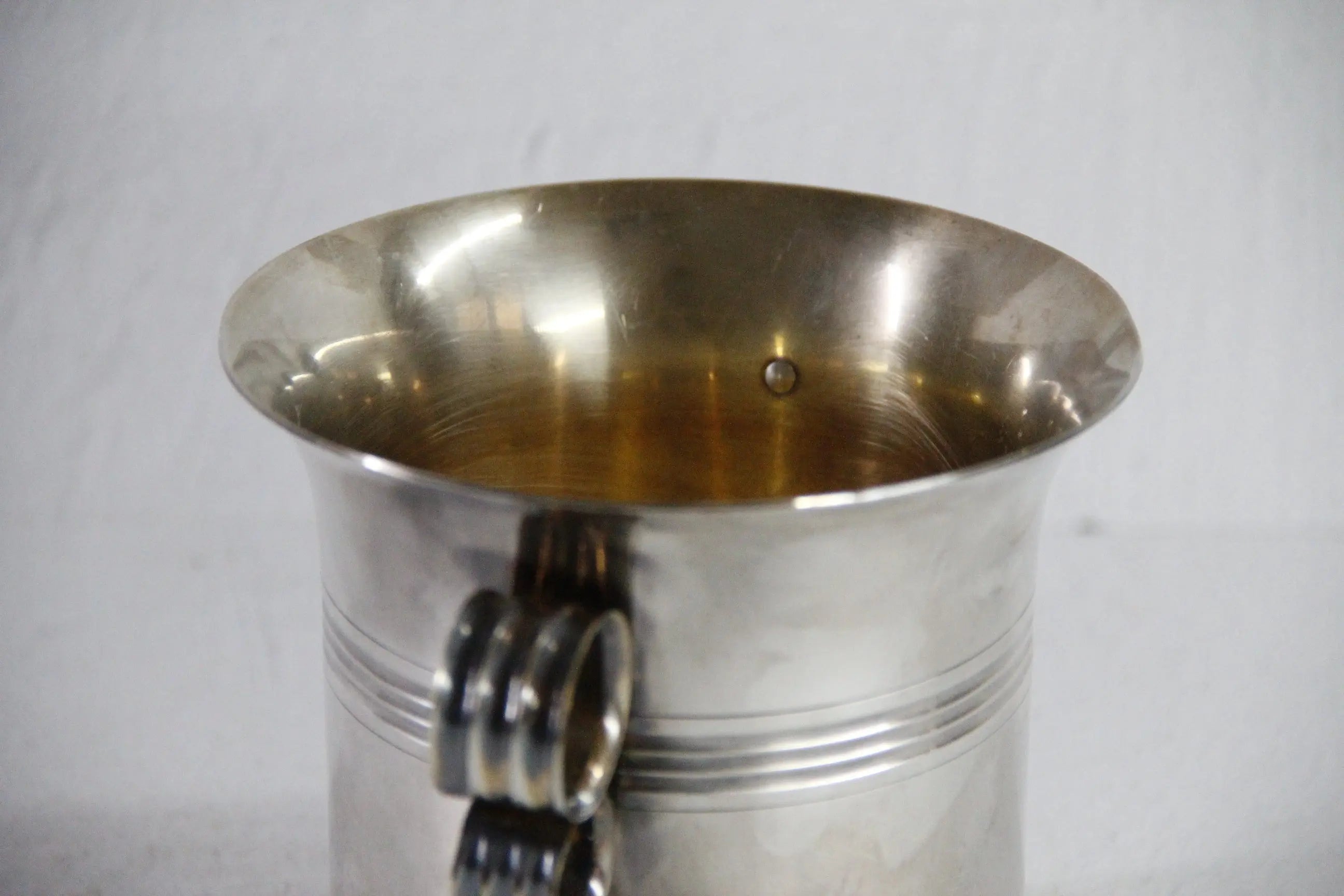 French Ice Bucket 1920s | Art Deco Silver Cooler  Debra Hall Lifestyle