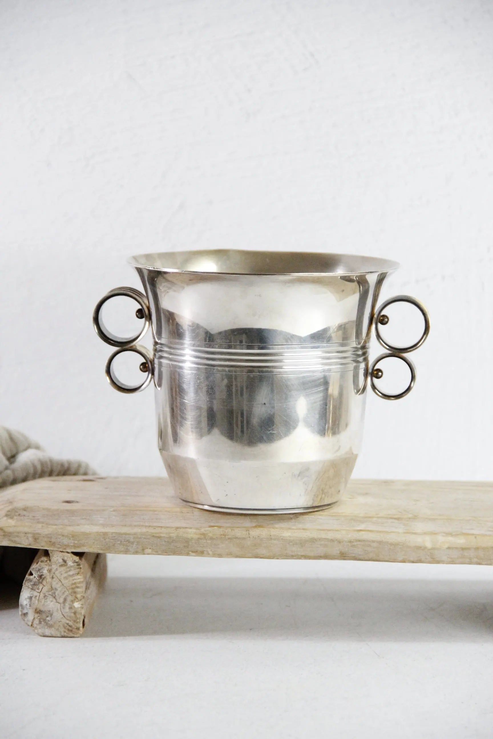 French Ice Bucket 1920s | Art Deco Silver Cooler  Debra Hall Lifestyle