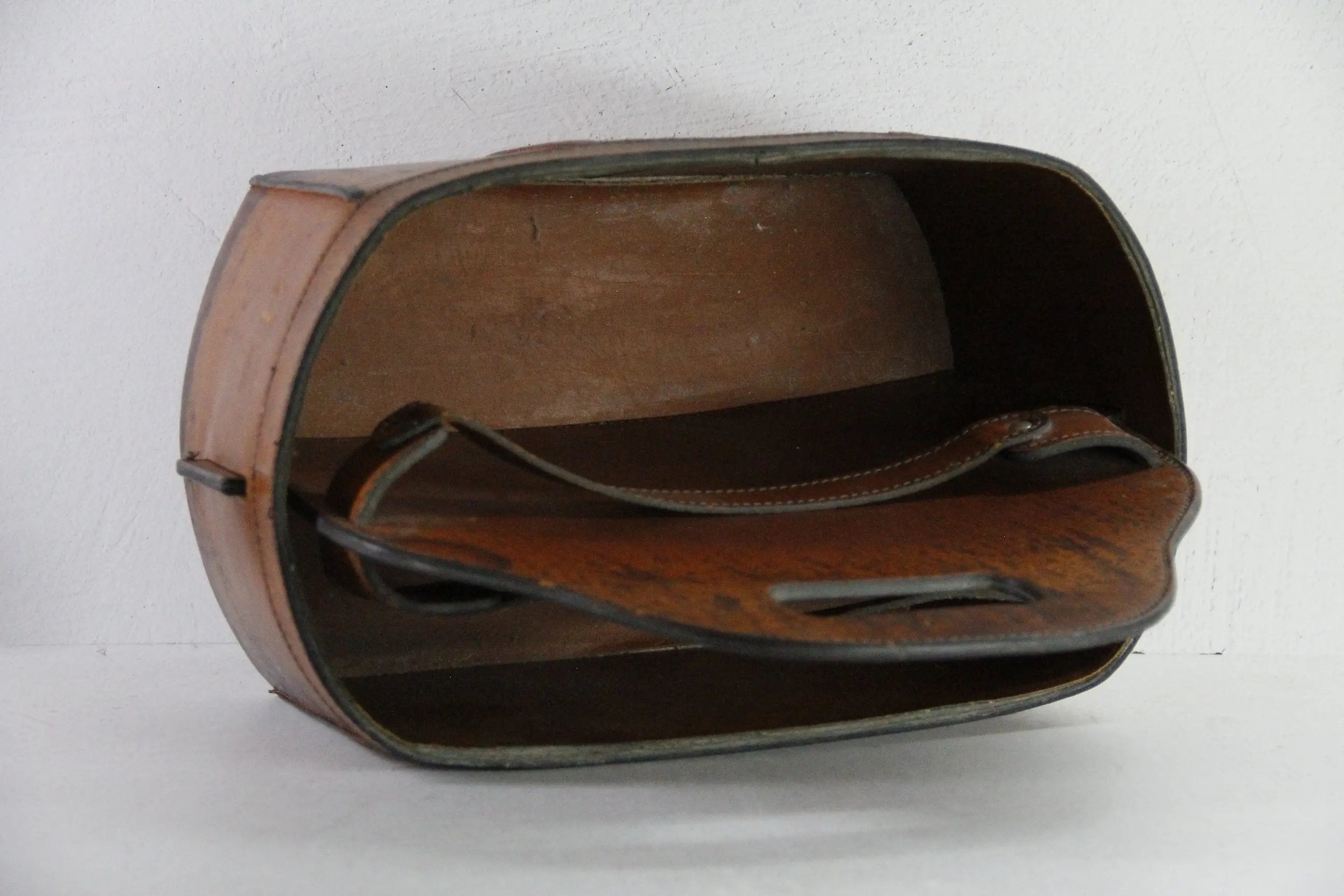 French Leather Magazine Holder | Style of Jacques Adnet, 1960s  Debra Hall Lifestyle