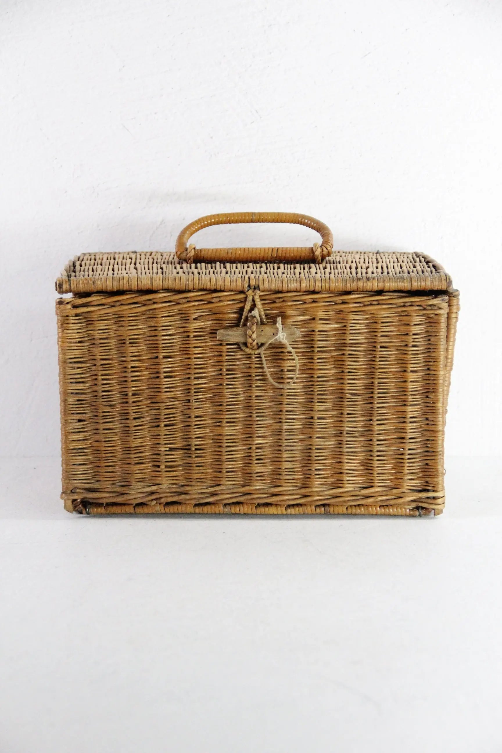 French Picnic Basket | Antique Wicker Travel Caddy  Debra Hall Lifestyle