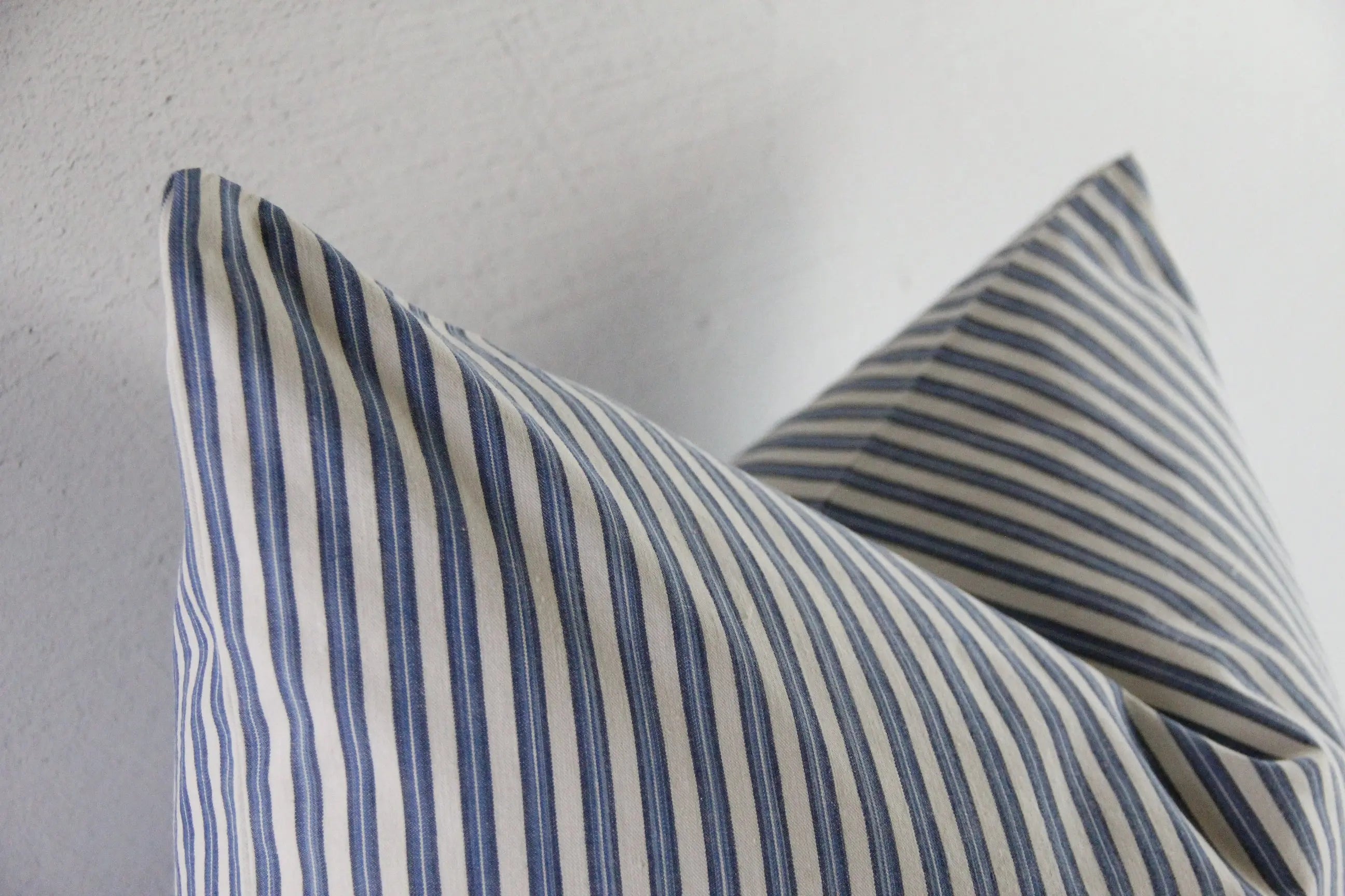 French Ticking Stripe Pillow Cover | Antique Fabric Double Sided  Debra Hall Lifestyle