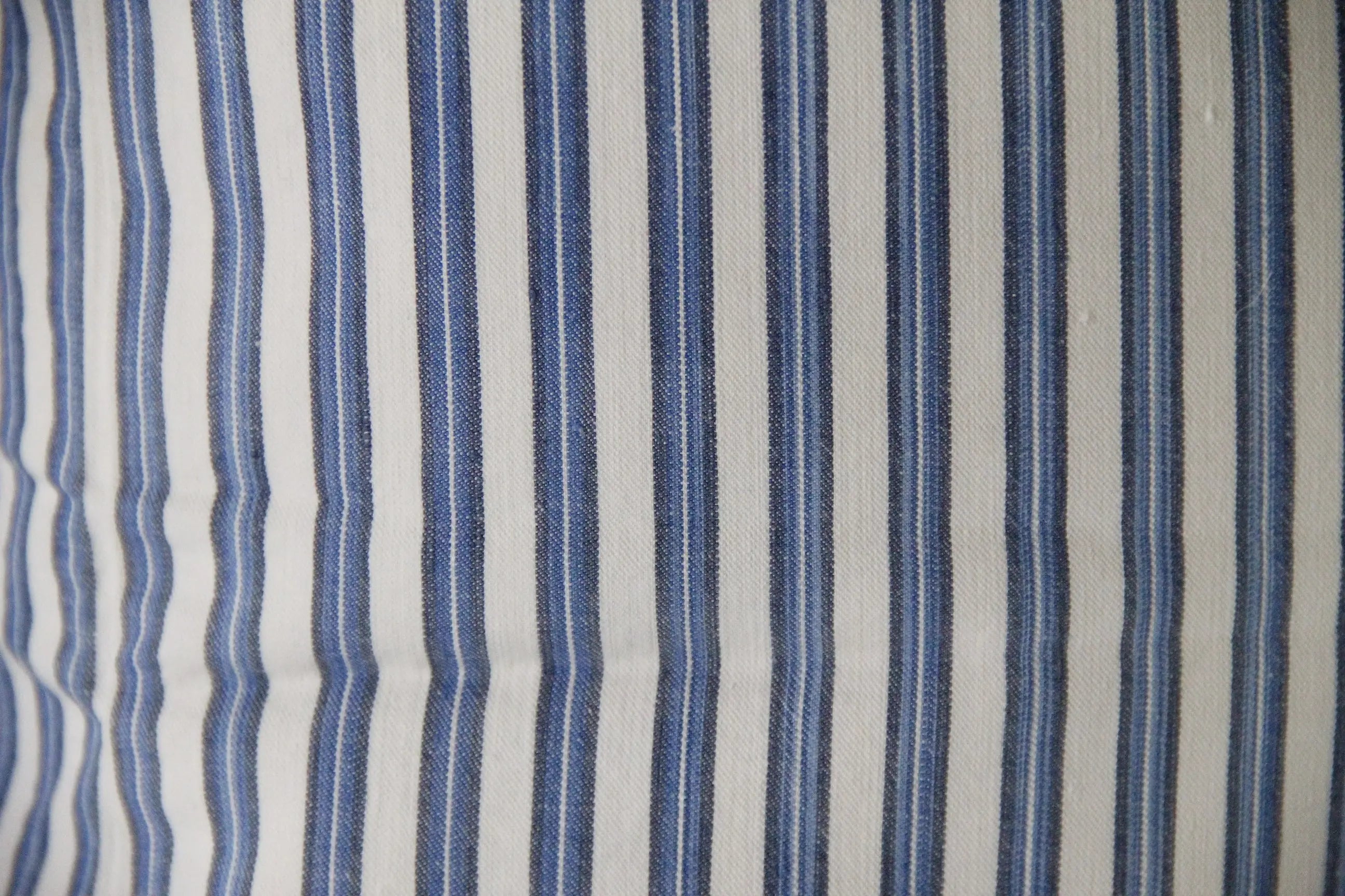 French Ticking Stripe Pillow Cover | Antique Fabric Double Sided  Debra Hall Lifestyle