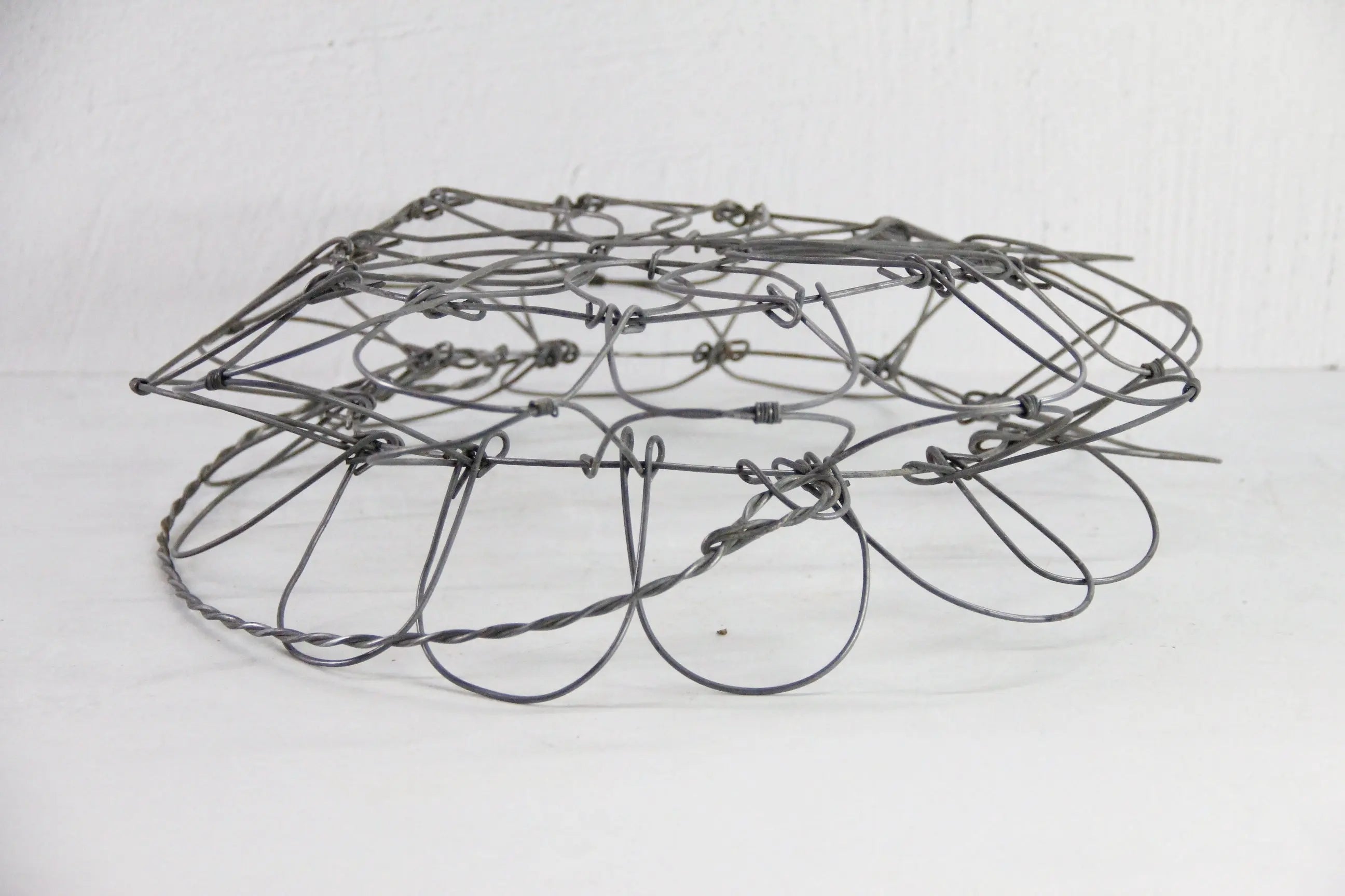 French Wire Egg Basket Vintage | Collapsable with Handle LG  Debra Hall Lifestyle