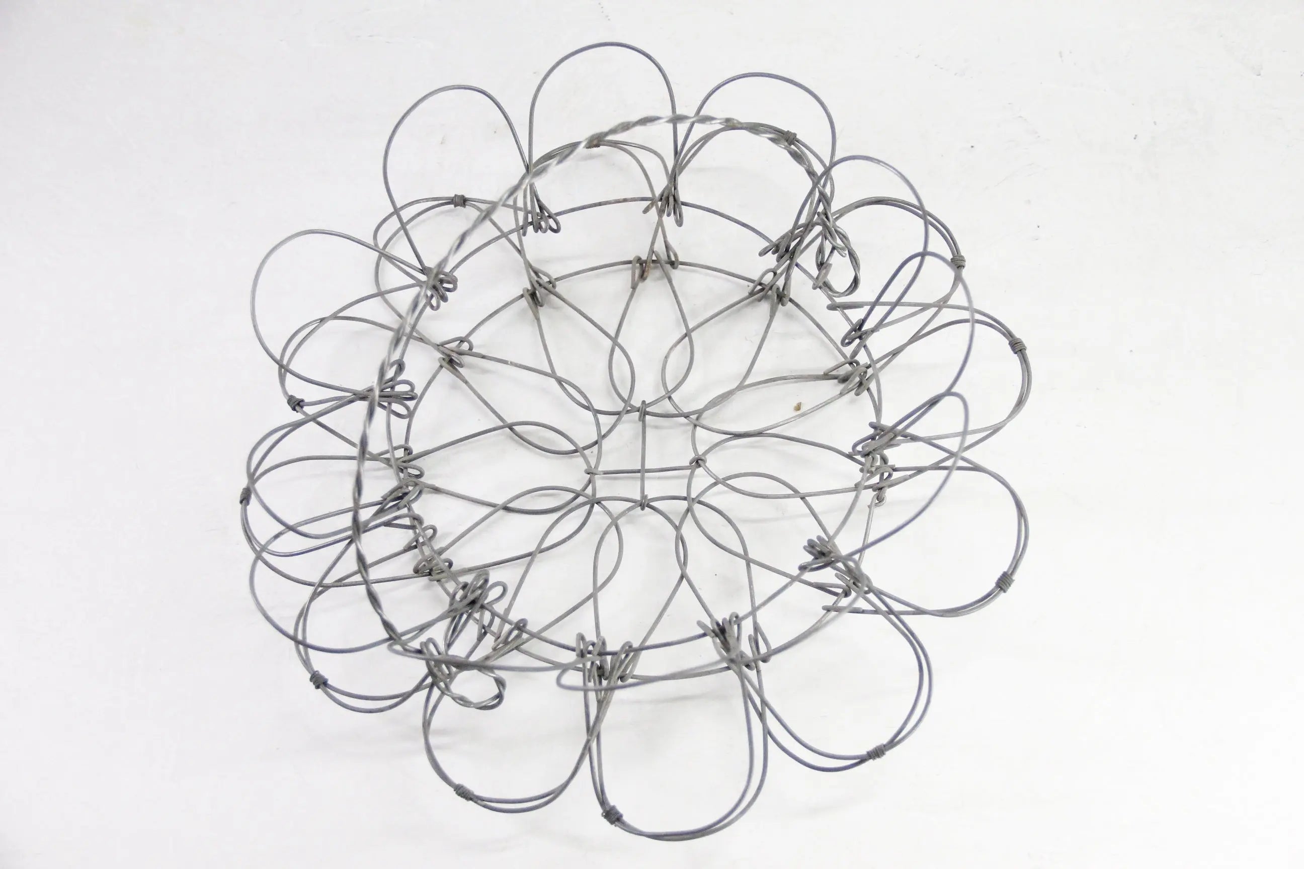 French Wire Egg Basket Vintage | Collapsable with Handle LG  Debra Hall Lifestyle