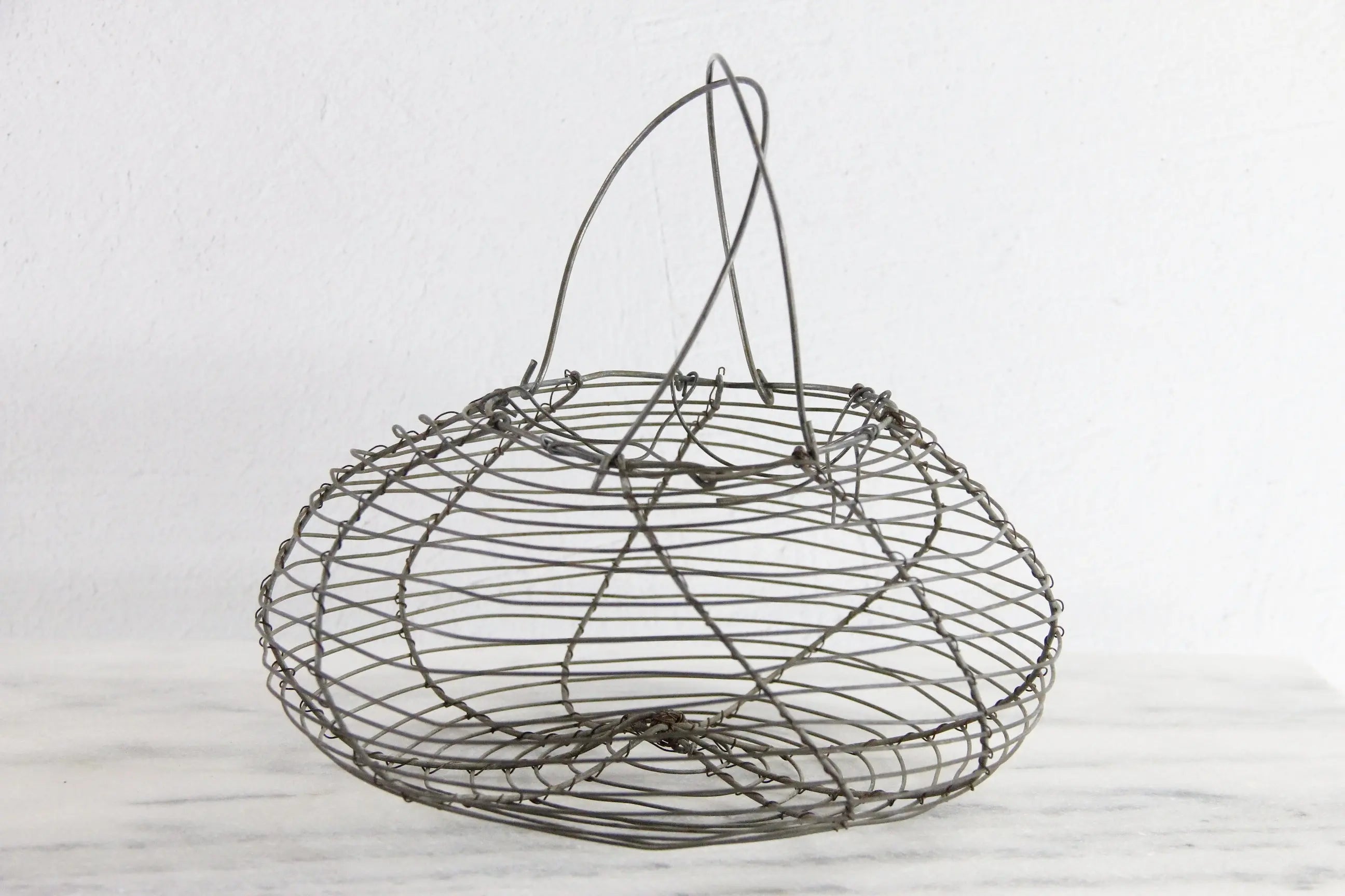 French Wire Egg Basket | Antique Fil de Fer Small