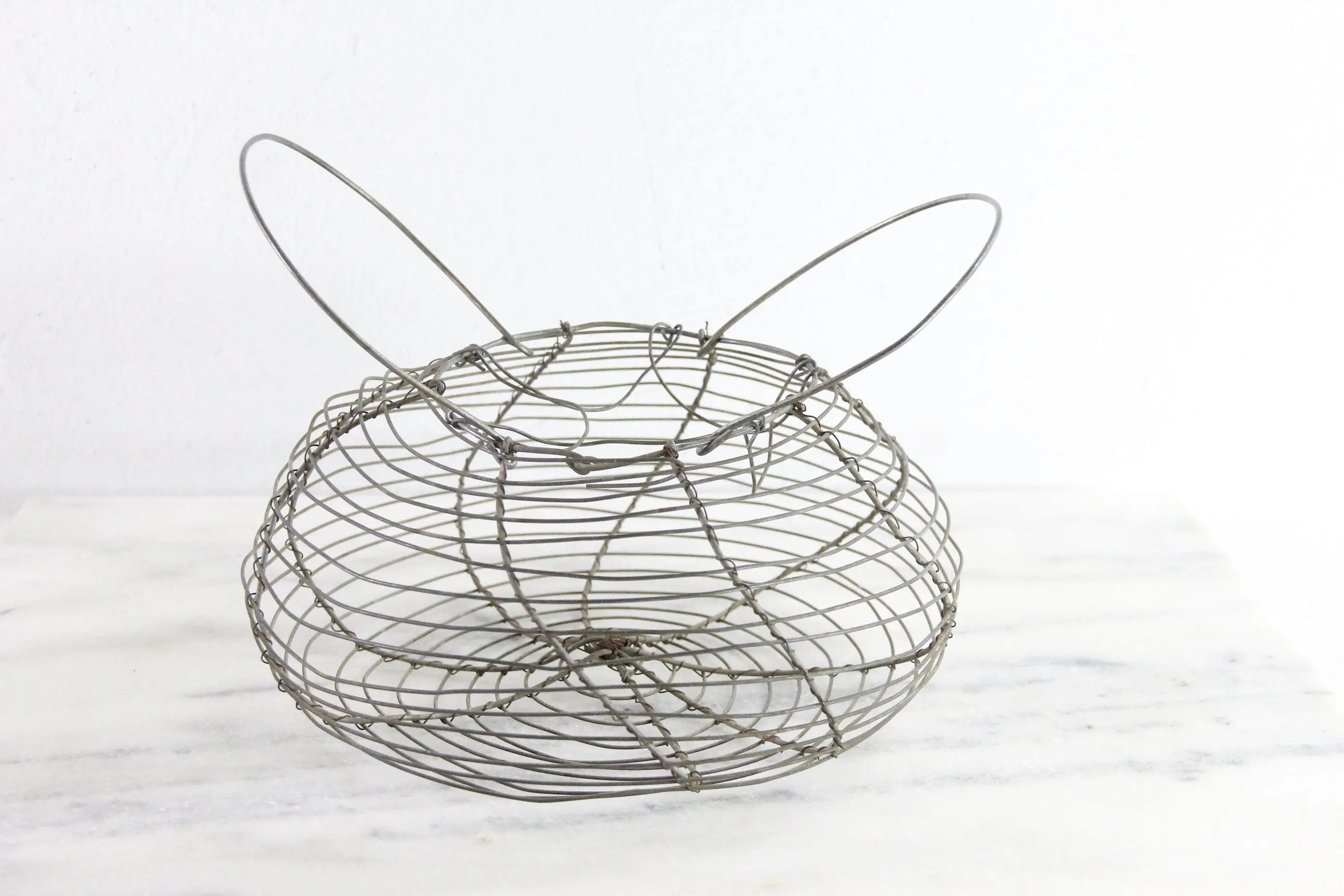 French Wire Egg Basket | Antique Fil de Fer Small
