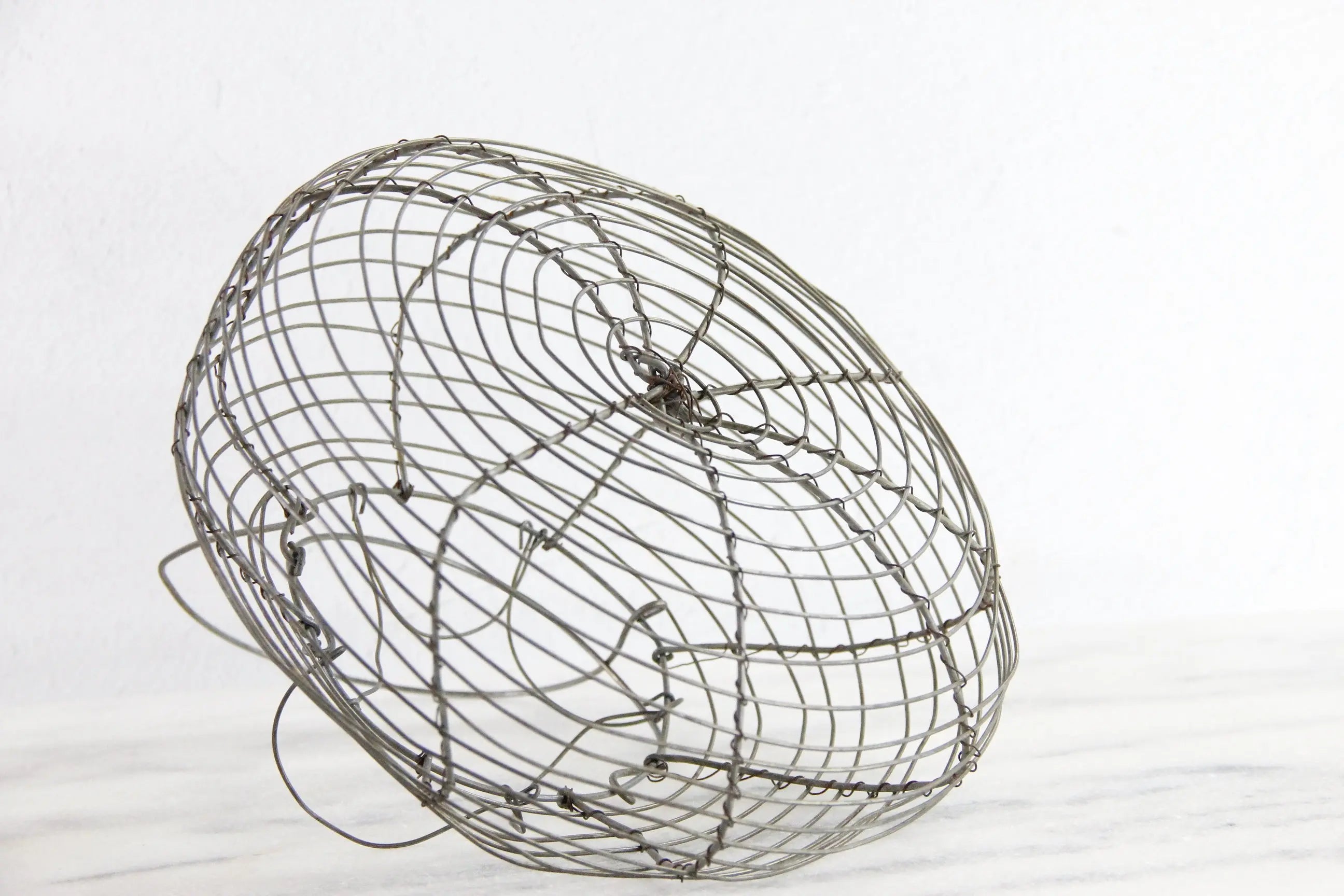 French Wire Egg Basket | Antique Fil de Fer Small