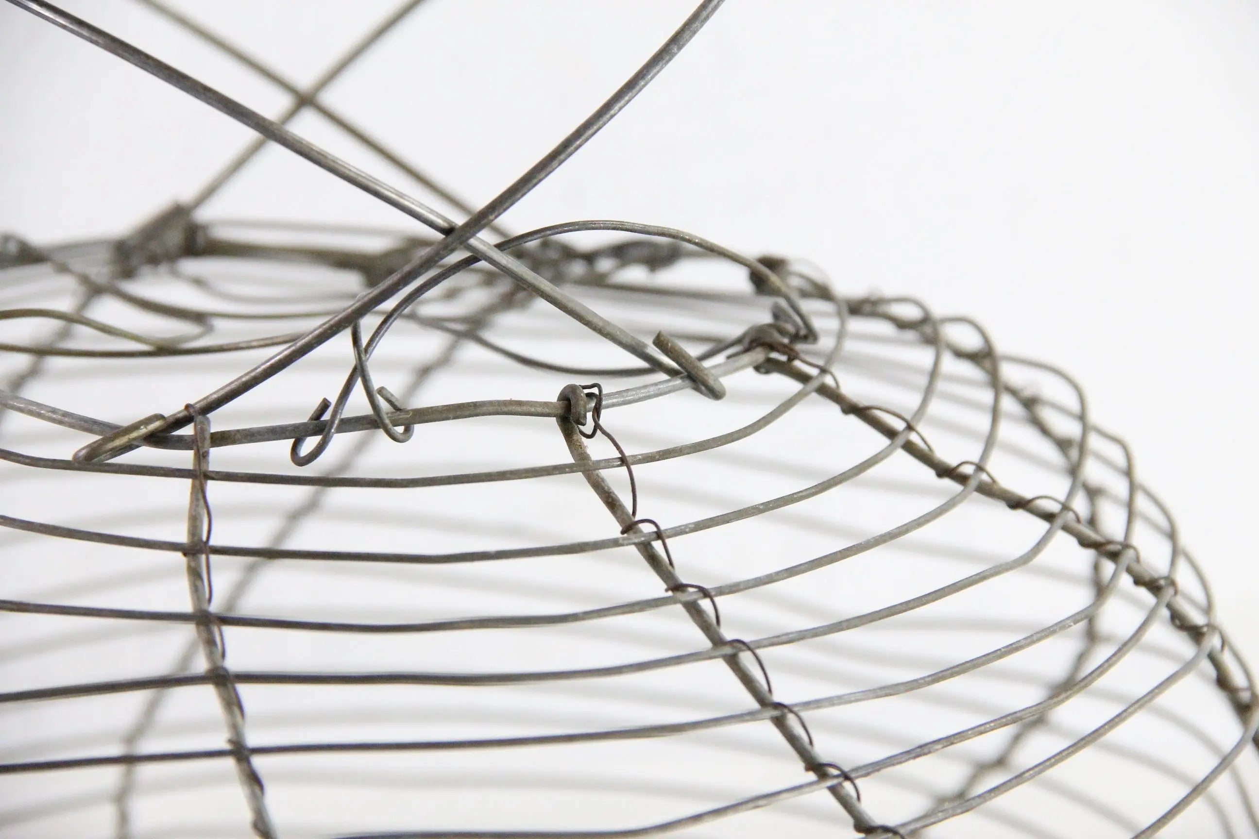 French Wire Egg Basket | Antique Fil de Fer Small