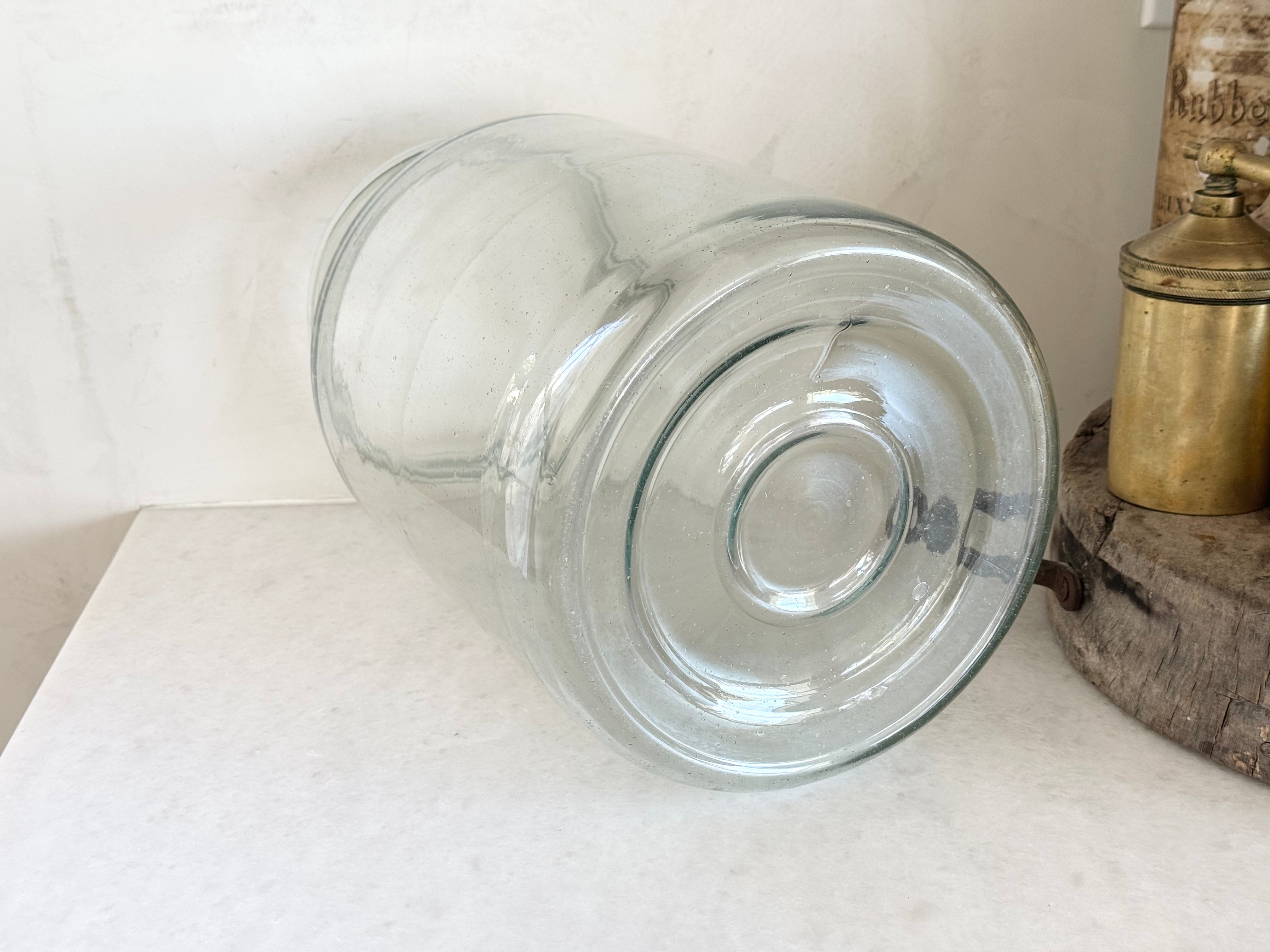 Blown Glass Pickling Jar | Vintage  bottom