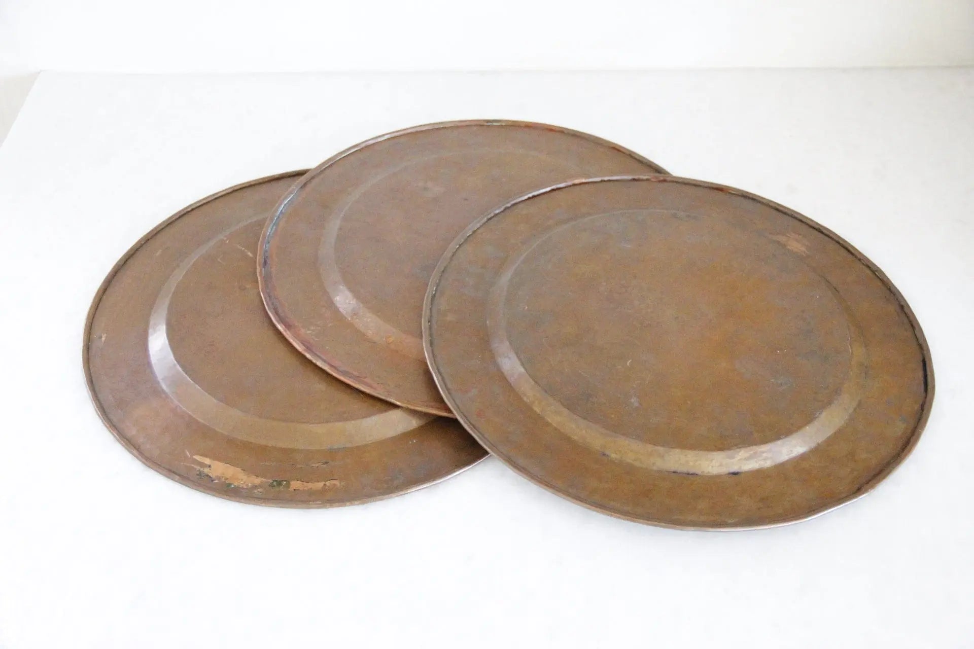 Hammered Copper Charger Plates | 3 Pcs.  Debra Hall Lifestyle