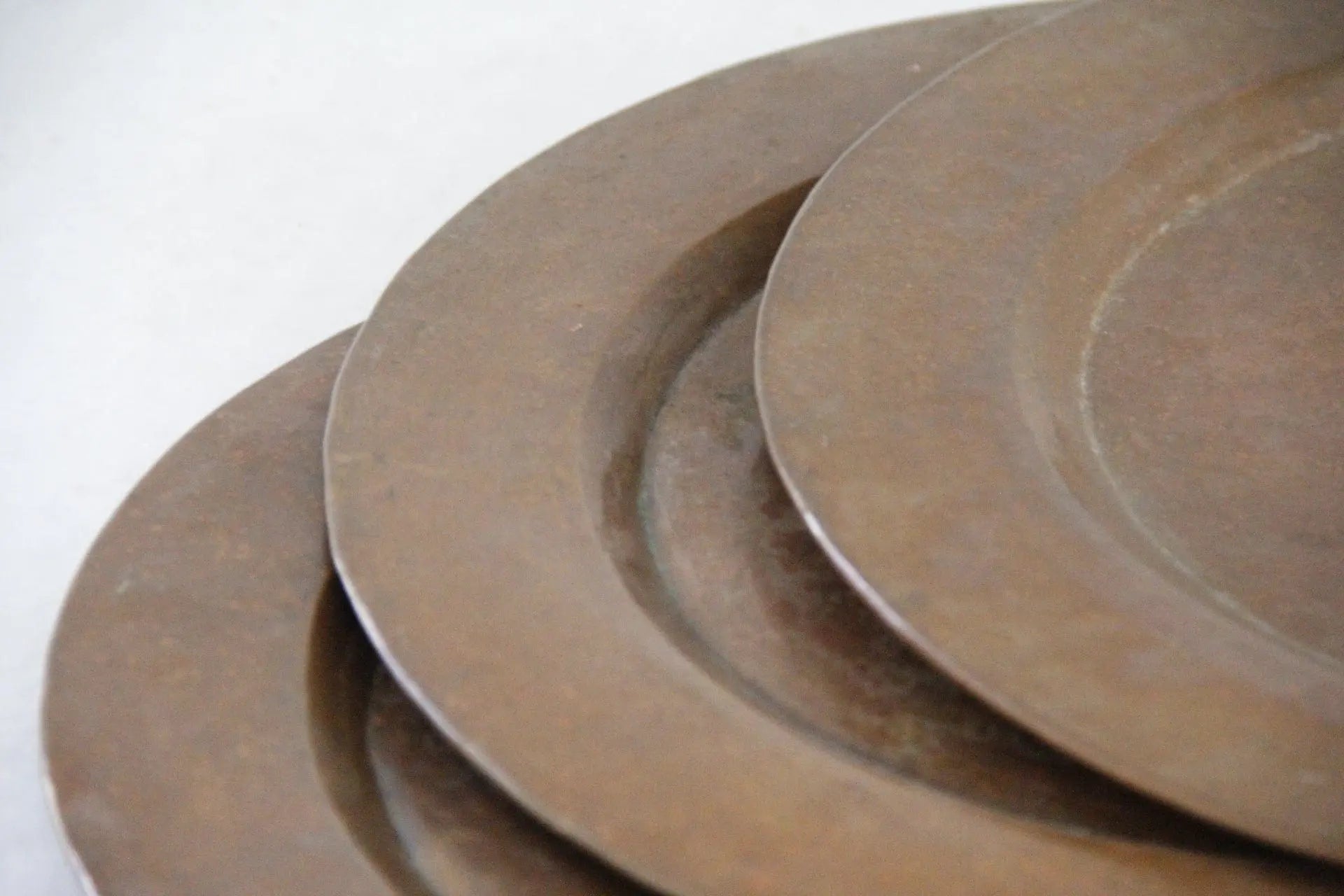 Hammered Copper Charger Plates | 3 Pcs.  Debra Hall Lifestyle