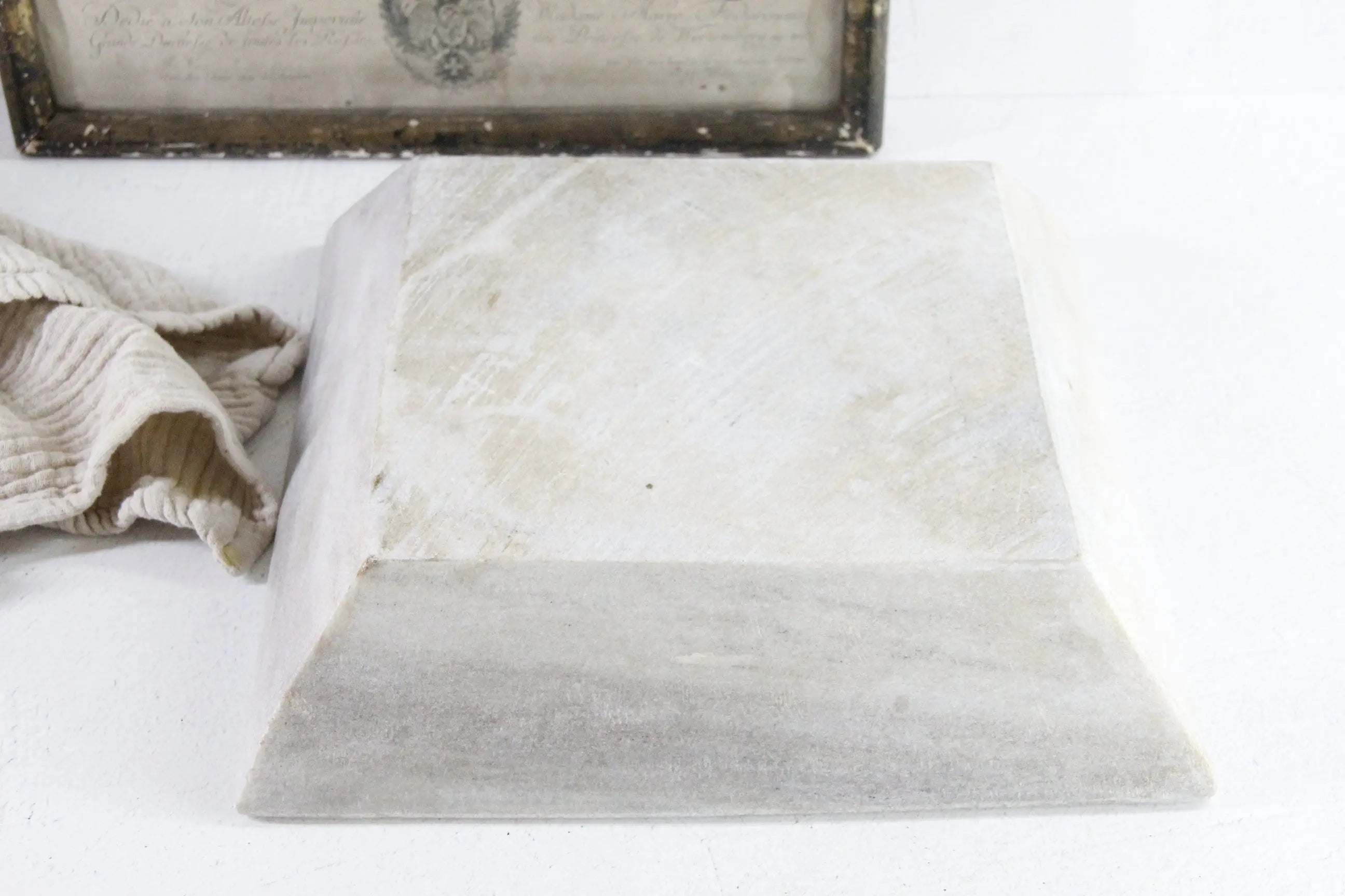 Hand Carved Marble Tray | Large Square 12" Gallery