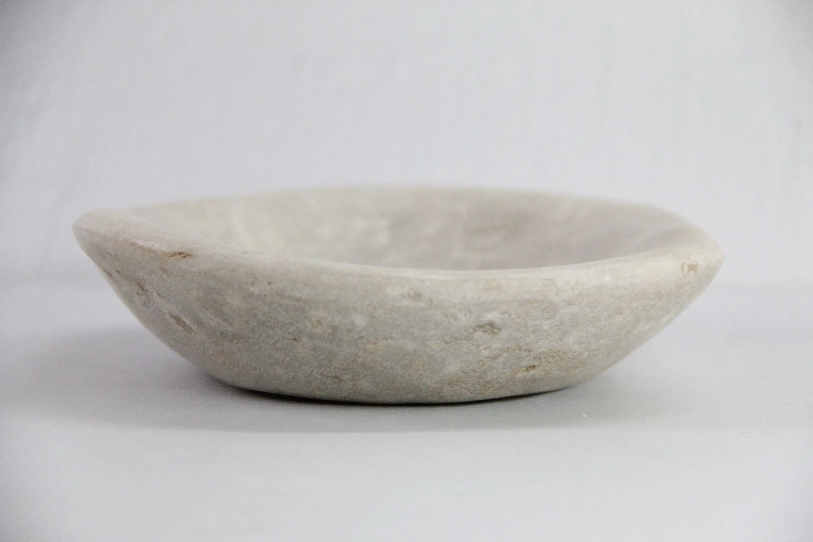 Hand Carved Stone Bowl Kharal | Vintage Carved Limestone Plate  Debra Hall Lifestyle