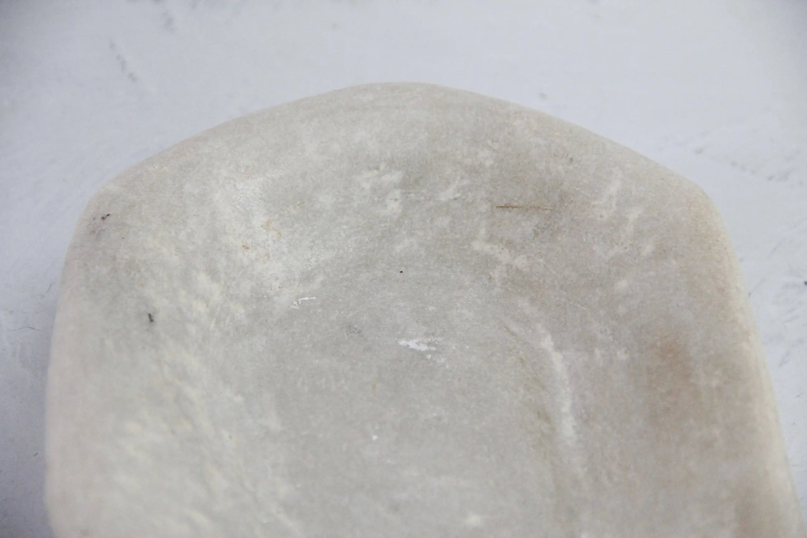 Hand Carved Stone Bowl Kharal | Vintage Carved Limestone Plate  Debra Hall Lifestyle