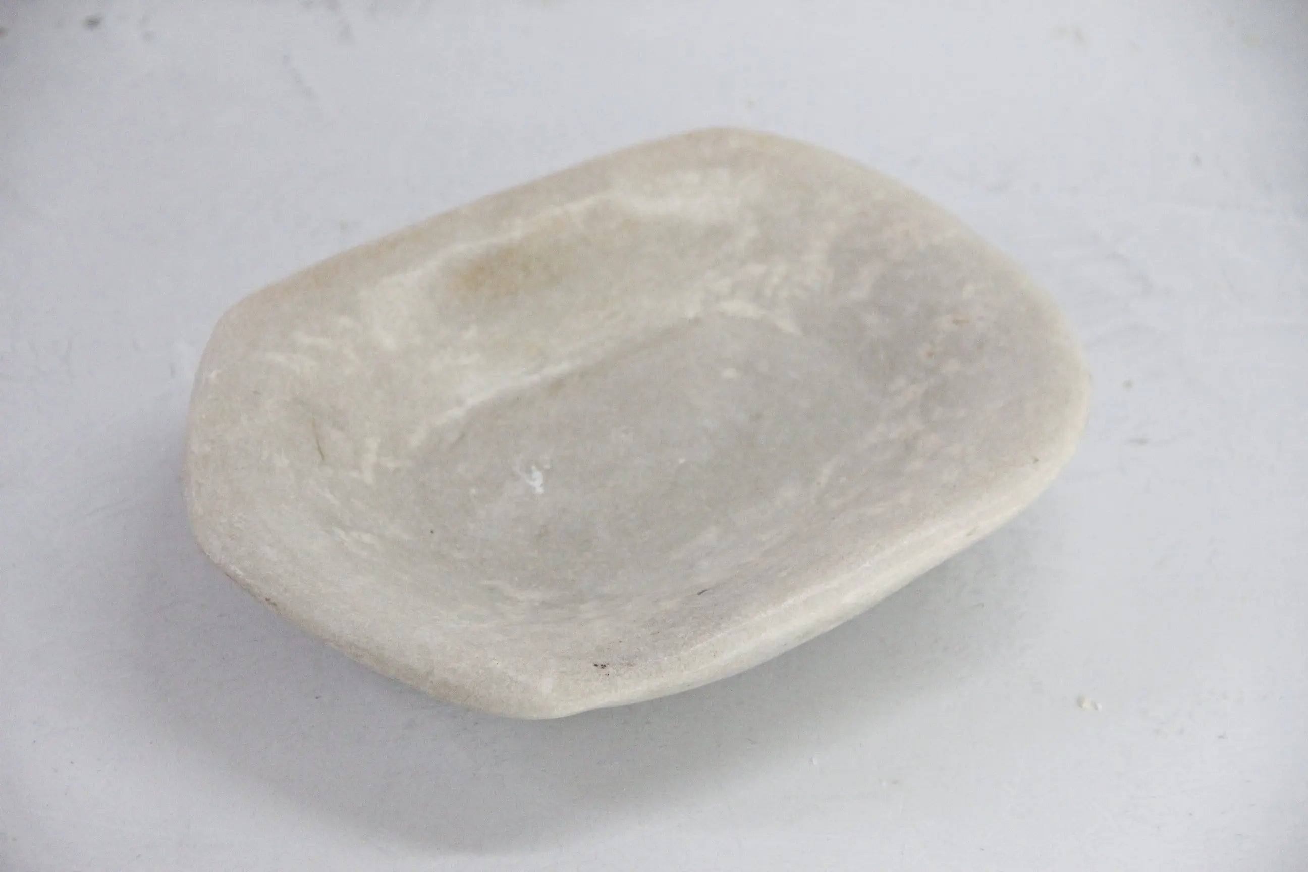 Hand Carved Stone Bowl Kharal | Vintage Carved Limestone Plate  Debra Hall Lifestyle